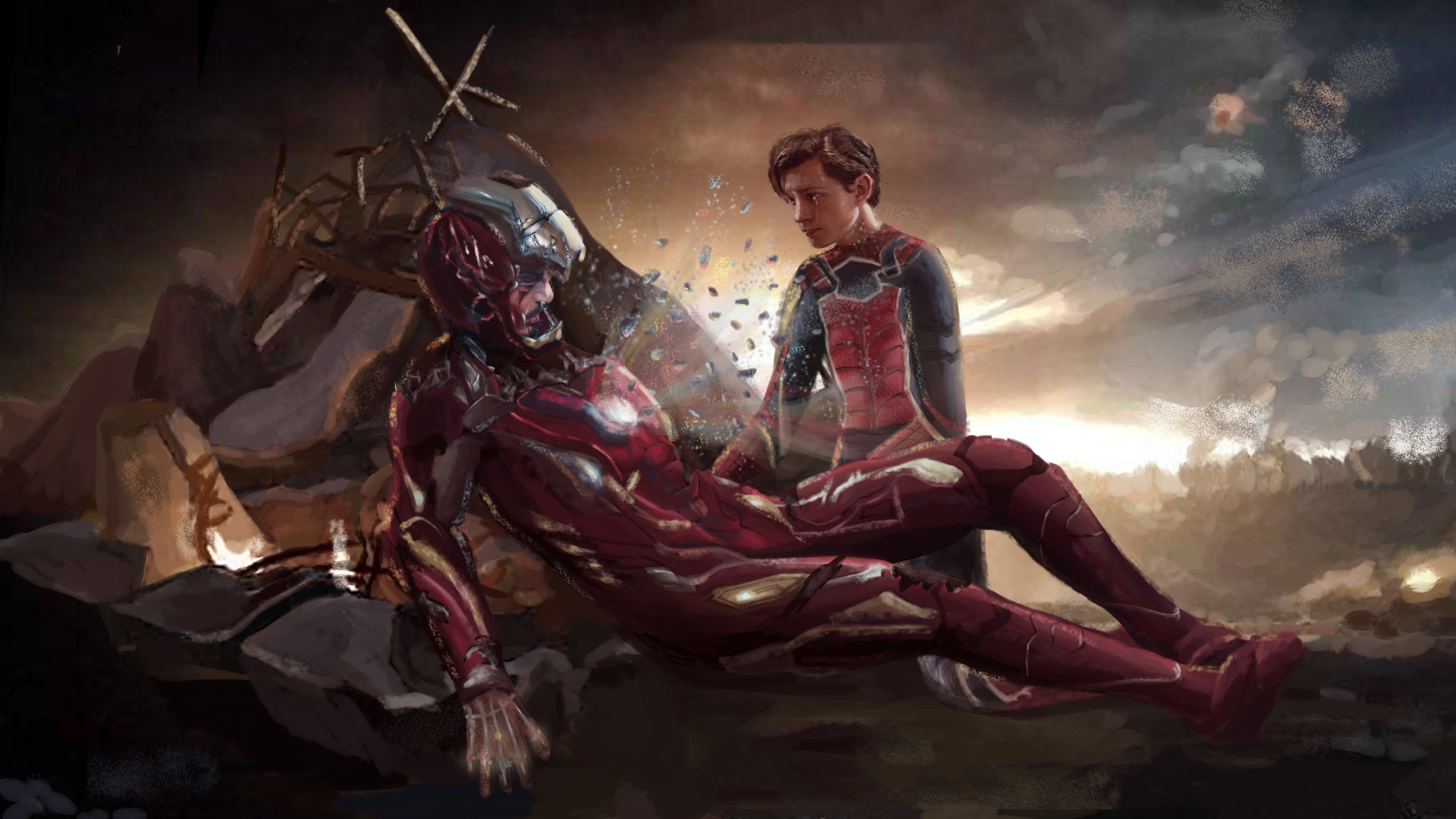 Iron Man And Spiderman - HD Wallpaper 