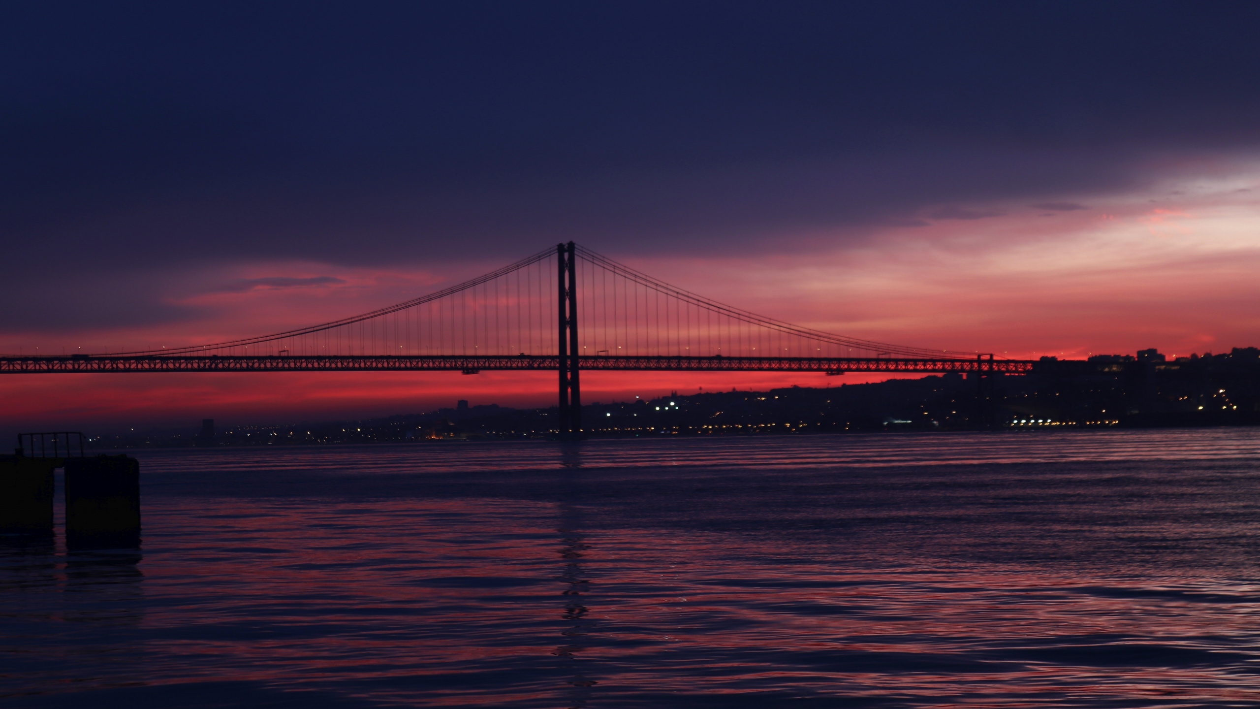 San Francisco S Golden Gate Bridge, Bridge, Night, - San Francisco - HD Wallpaper 