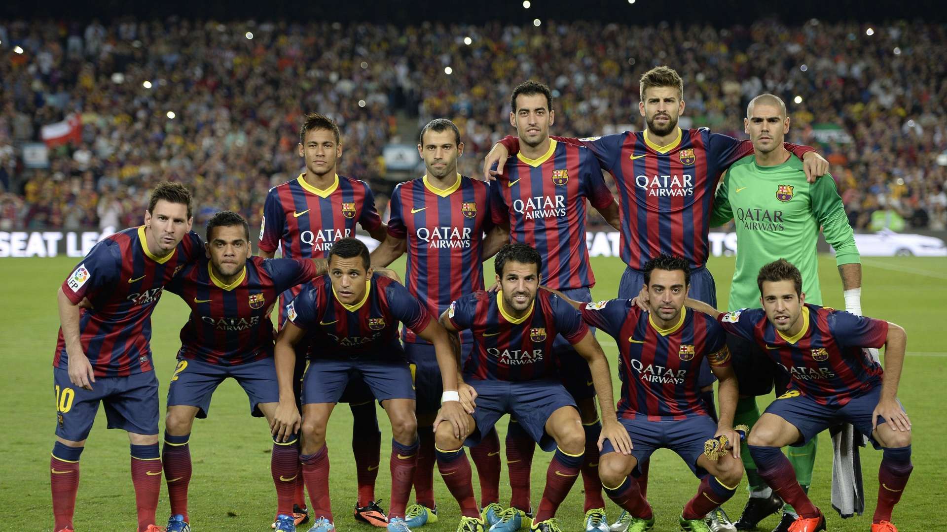 Barcelona Team Pic Hd - HD Wallpaper 