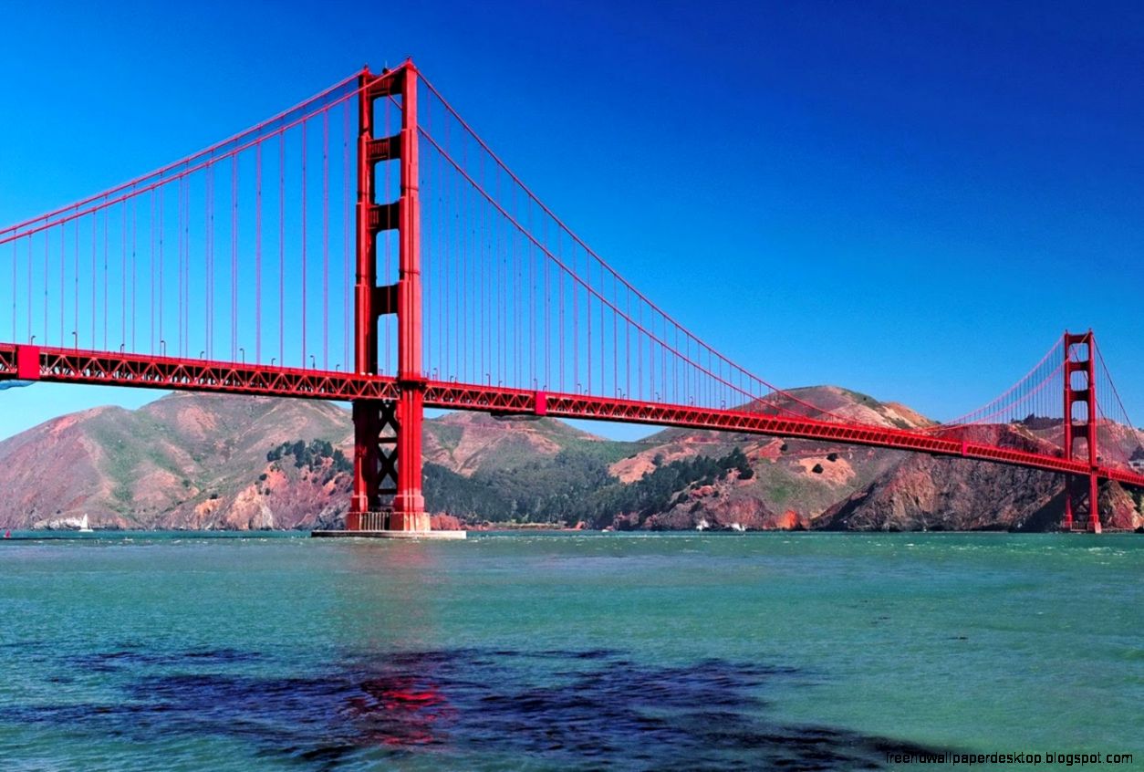Travel World Golden Gate Bridge San Francisco Hd Wallpaper - Golden Gate Bridge - HD Wallpaper 