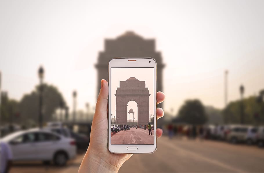 India Gate, Delhi, Taj, Arch, Heritage, Red, Famous, - HD Wallpaper 