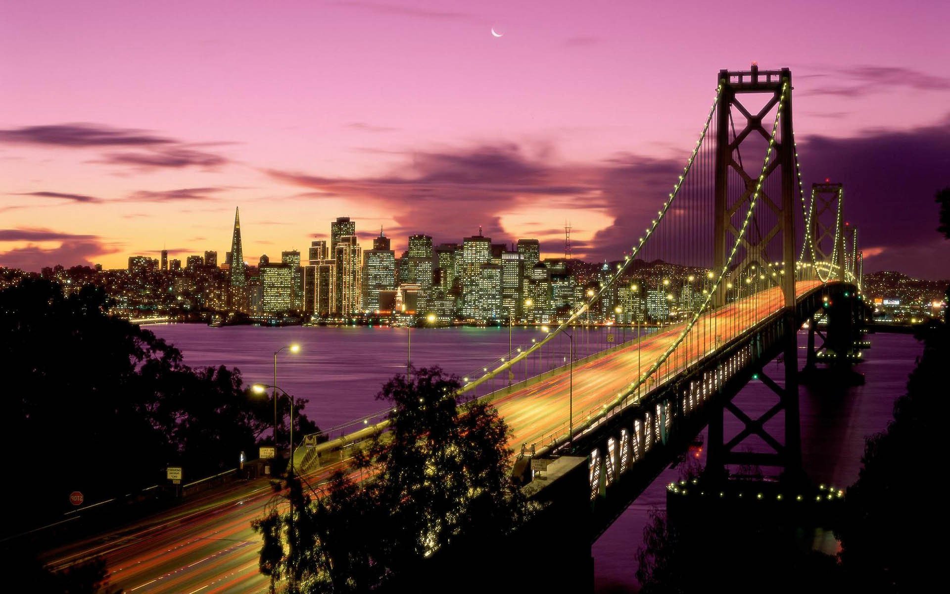 San Francisco Oakland Bay Bridge 15893 Wallpaper - San Francisco - HD Wallpaper 