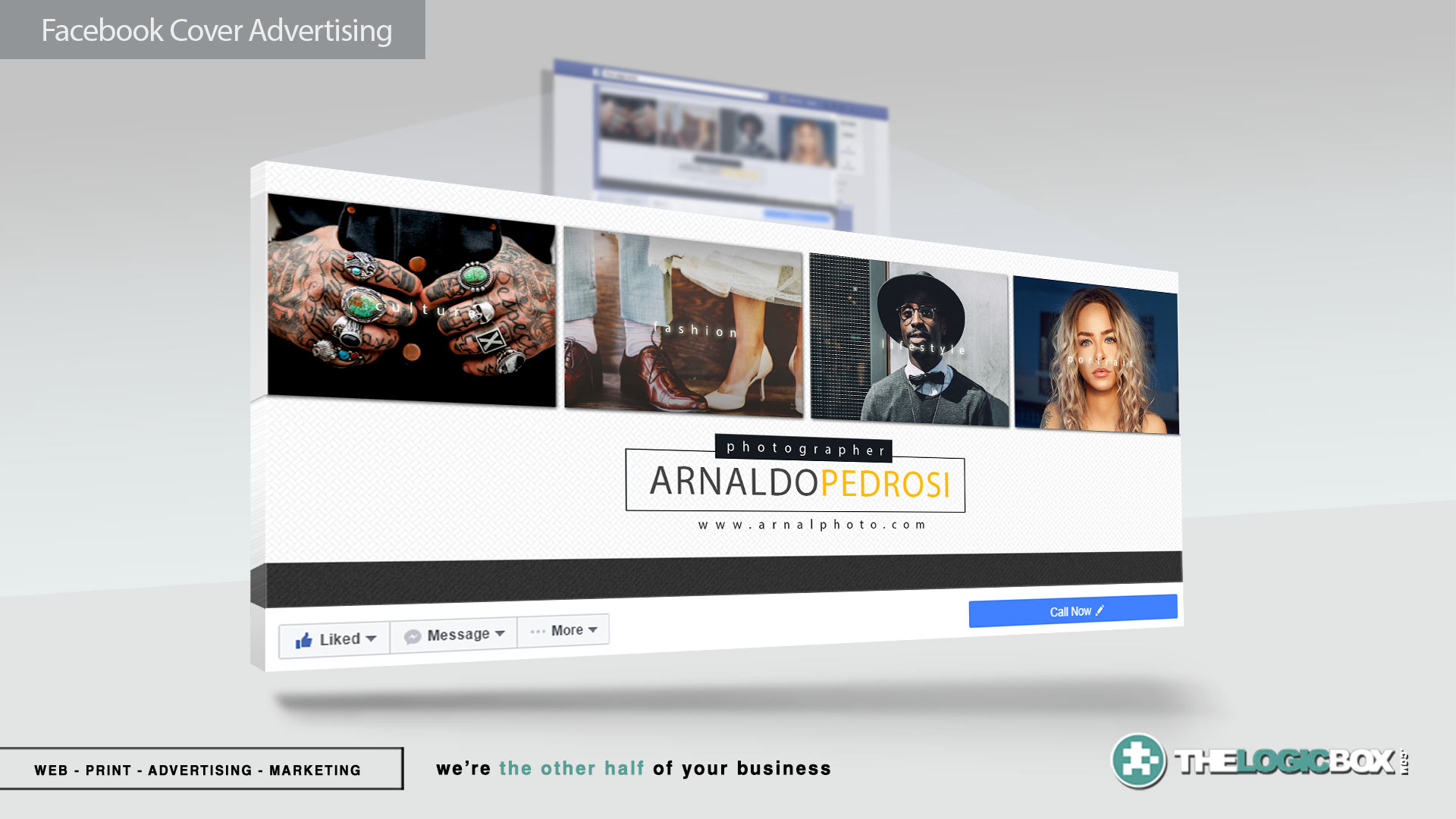 Facebook Cover Banners & Advertisement Mockup Psds - Facebook Cover Photo Product Advertisement - HD Wallpaper 