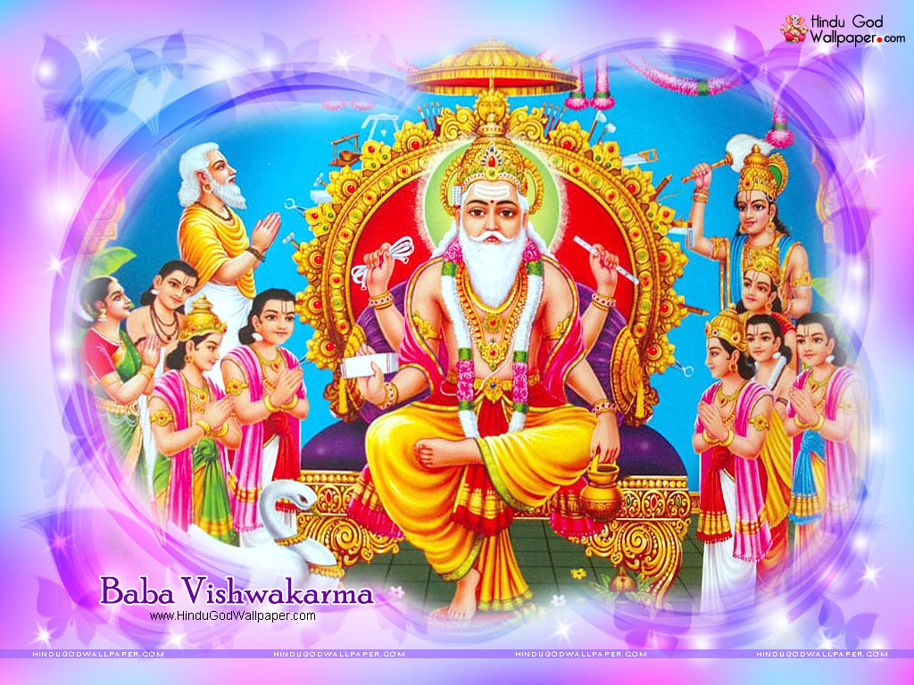 Latest Viswakarma Wallpaper For Desktop - Full Hd Vishwakarma Baba - HD Wallpaper 