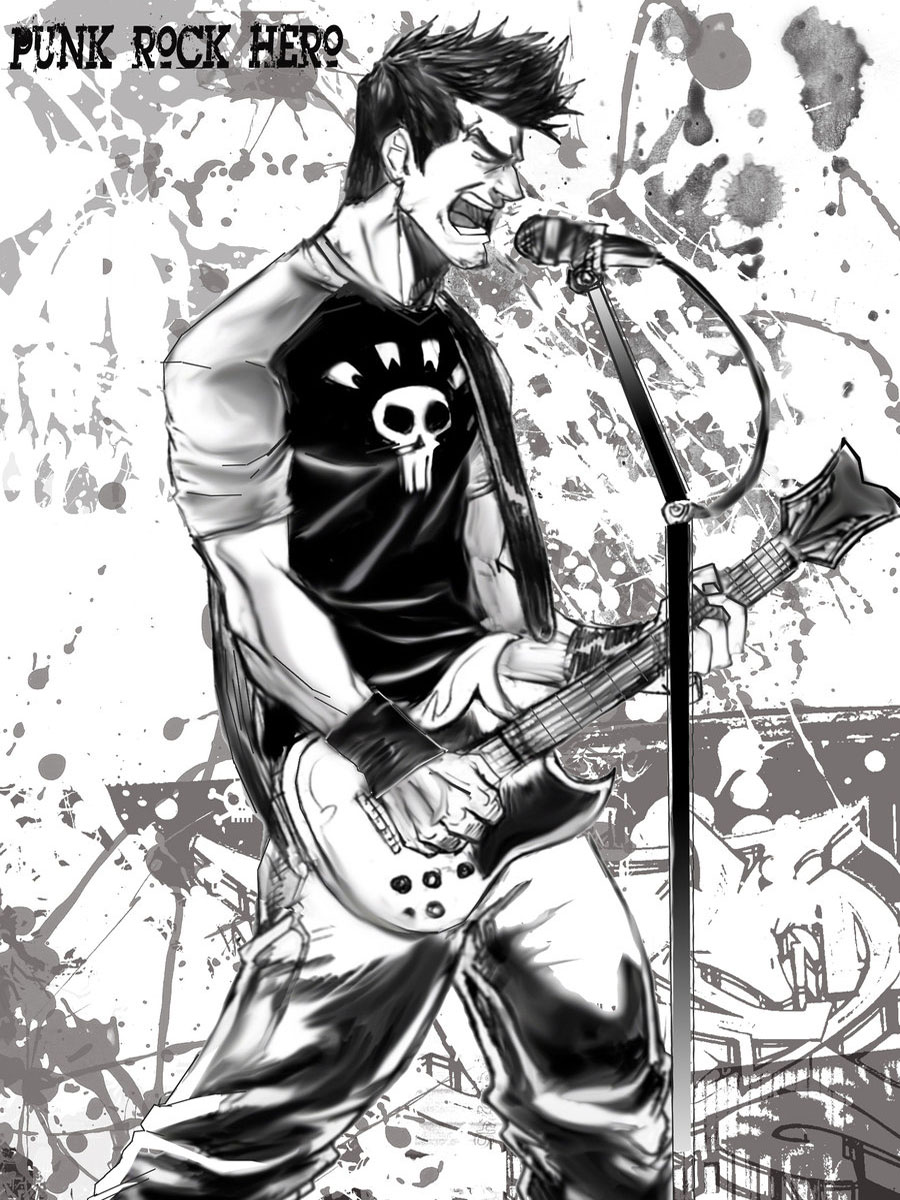 Rock-guitarist - Art - HD Wallpaper 