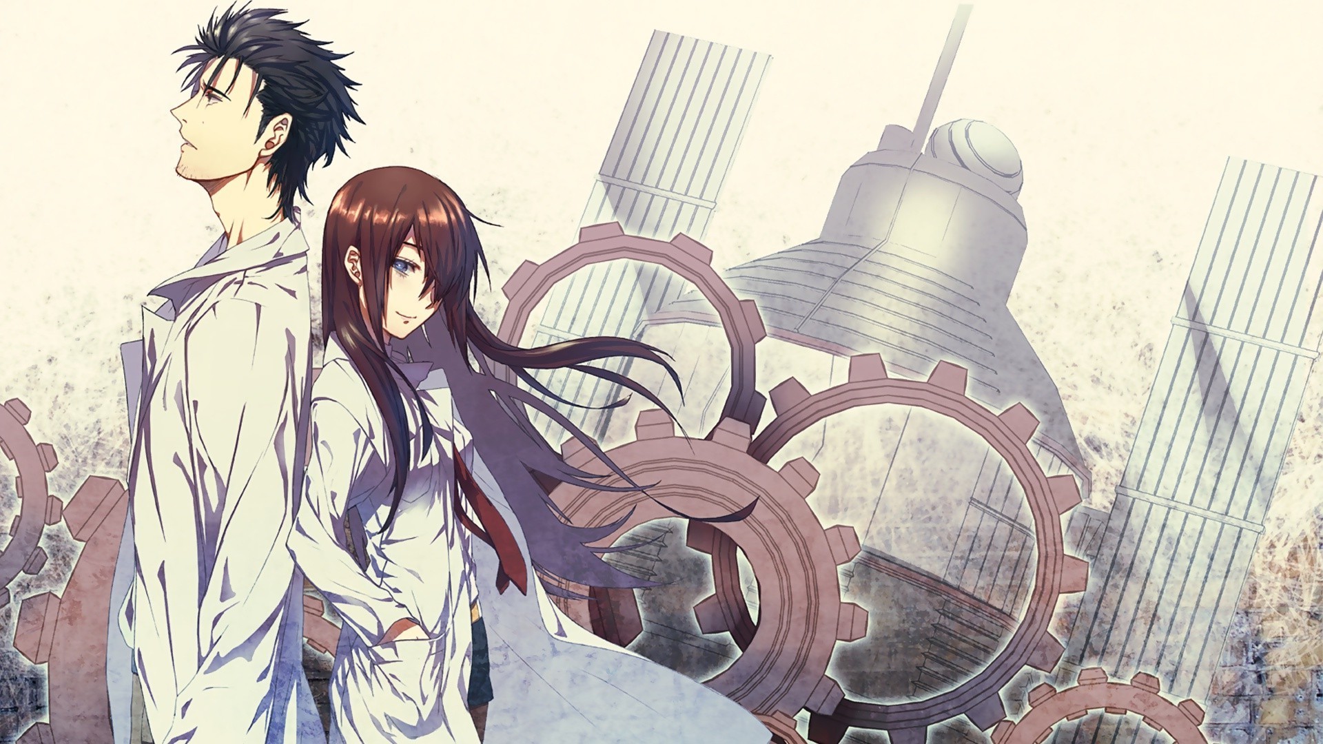 Gate, Okabe Rintarou, Makise Kurisu, Anime Wallpapers - Anime Wallpaper Steins Gate - HD Wallpaper 