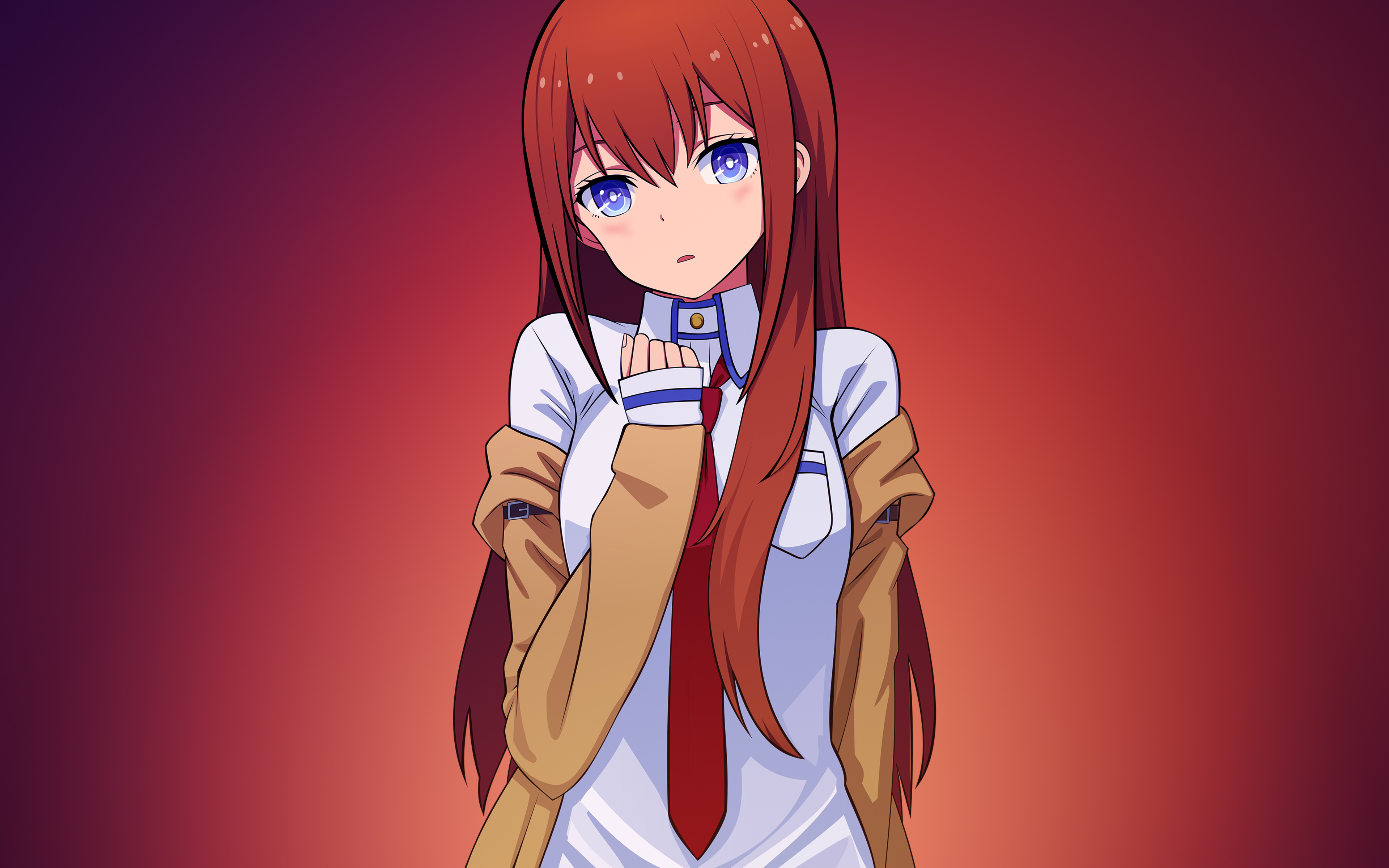 Kurisu Makise, Genius Girl, Steins Gate, Japanese Anime, - Steins Gate Wallpaper 4k - HD Wallpaper 