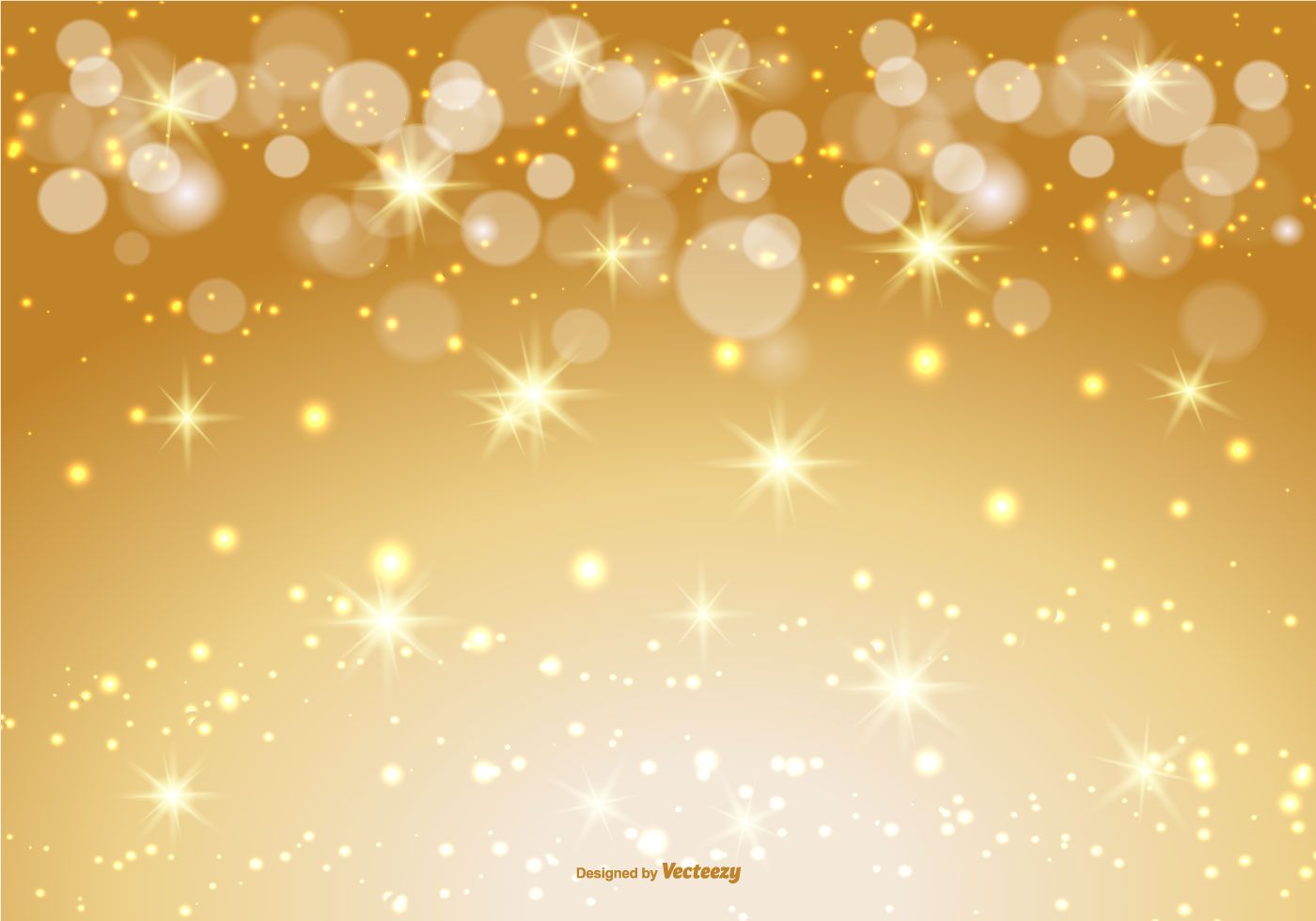 Free Gold Bokeh Background - HD Wallpaper 