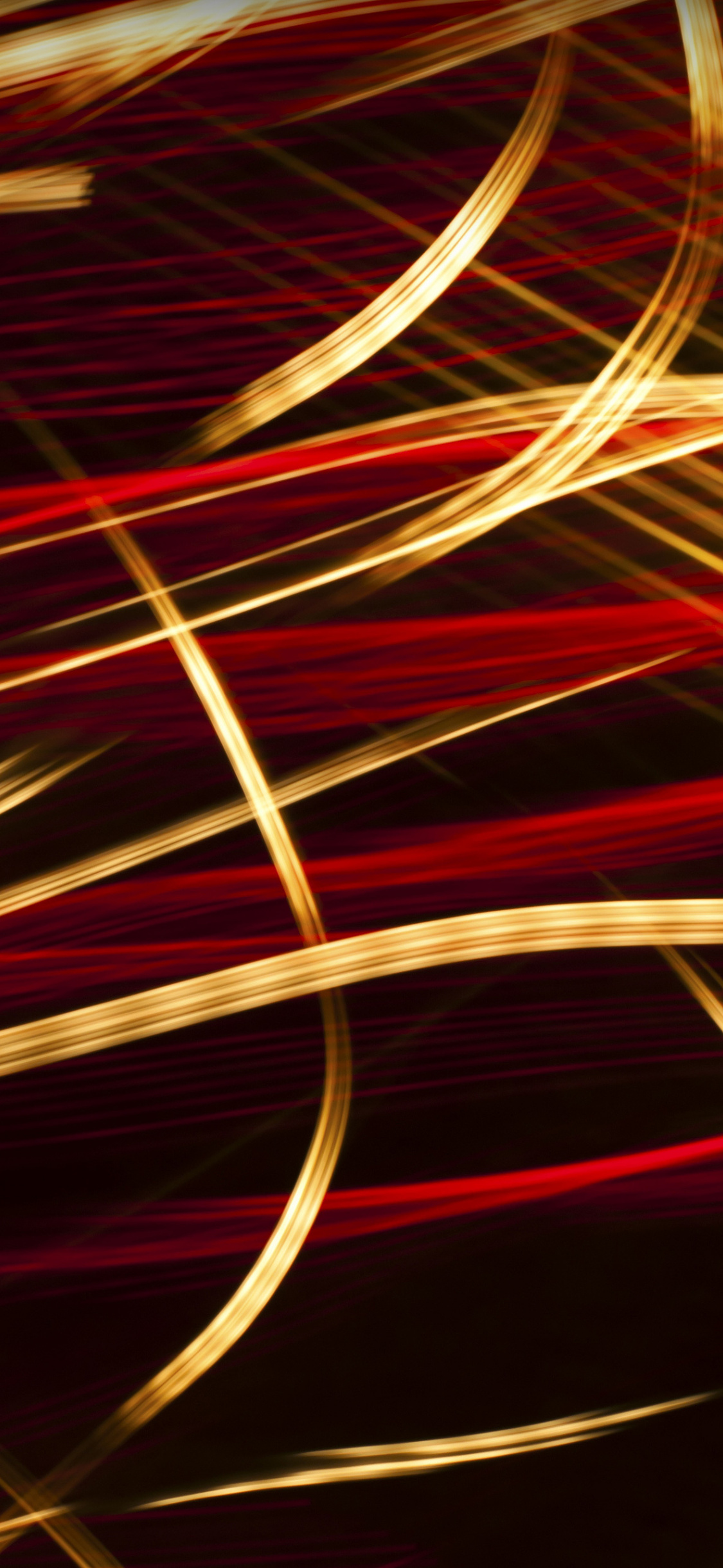Waves, Golden Red Stripes, Abstract, Wallpaper - Iphone Red And Gold - HD Wallpaper 
