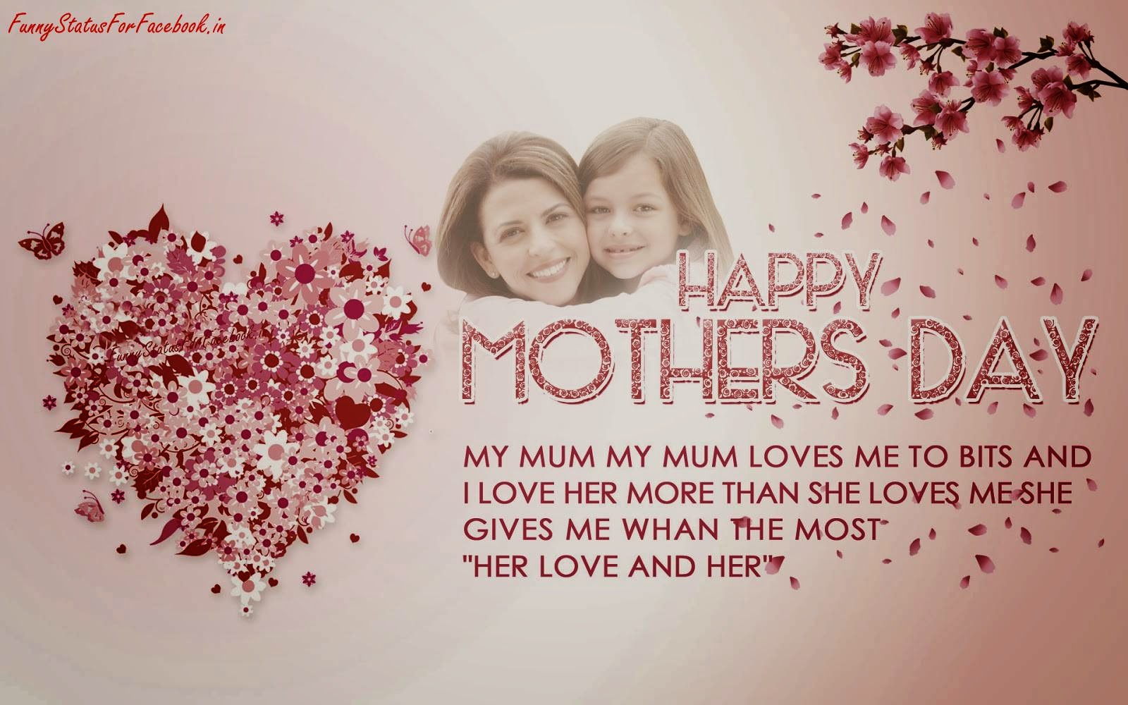 Love Her More Than She Loves Me She Gives Me Whan The - Mothers Day Message For Sisters - HD Wallpaper 
