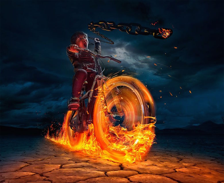 Dad Photoshop Son Into Crazy Photos Using Digital Manipulation - Workshop Adrian Sommeling - HD Wallpaper 