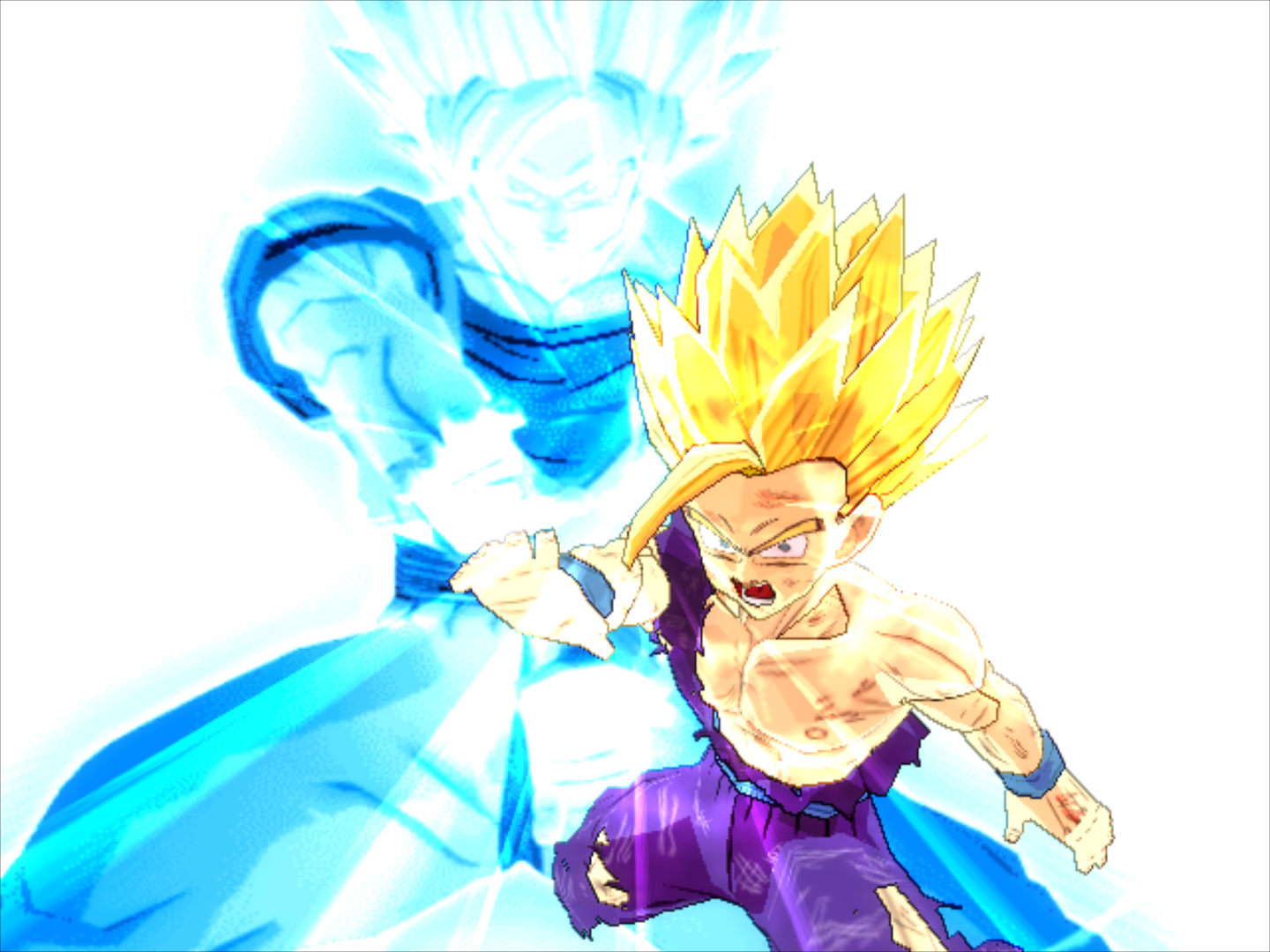 Father Son Kamehameha Wallpaper - Dragon Ball Z Kakarot Father Son Kamehameha - HD Wallpaper 