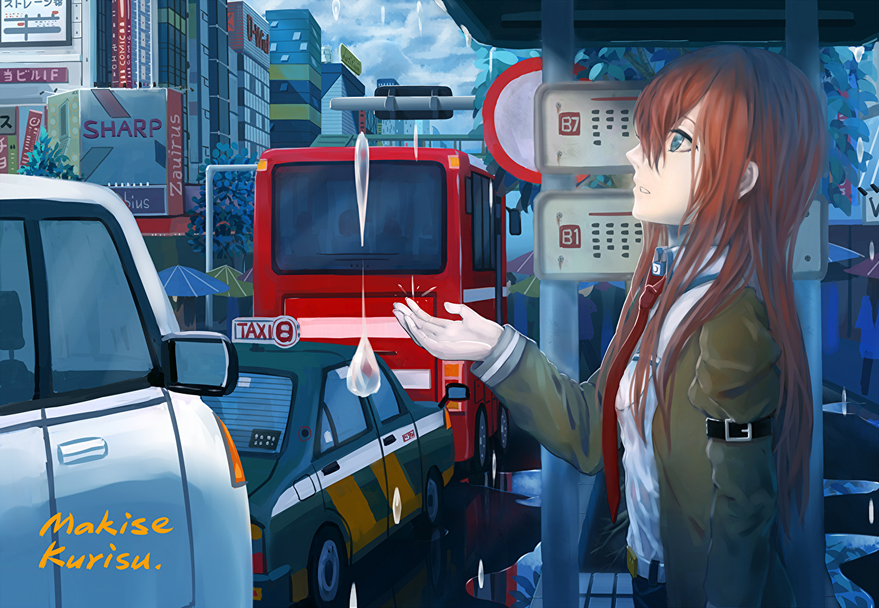 Makise Kurisu Steins Gate Art - HD Wallpaper 