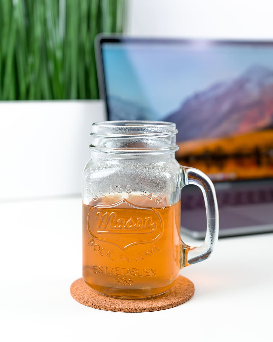 Clear Glass Mason Jar Mug, Stein, Jug, Beer, Drink, - Superfood - HD Wallpaper 