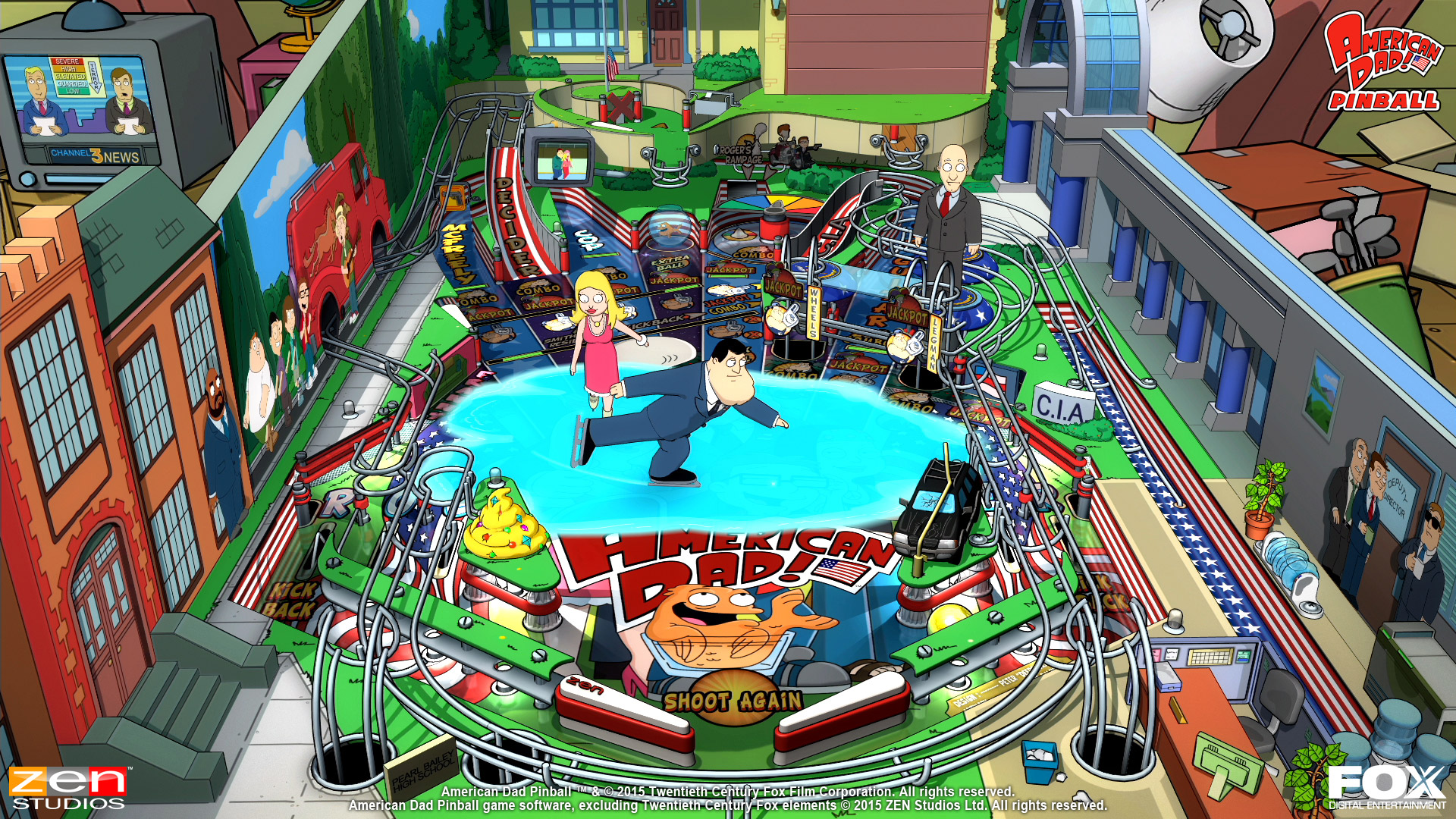 American Dad Pinball Machine - HD Wallpaper 