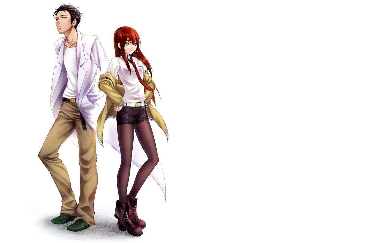 Photo Wallpaper Steins Gate, Makise Kurisu, The Makis - Steins Gate Okabe Cristina - HD Wallpaper 