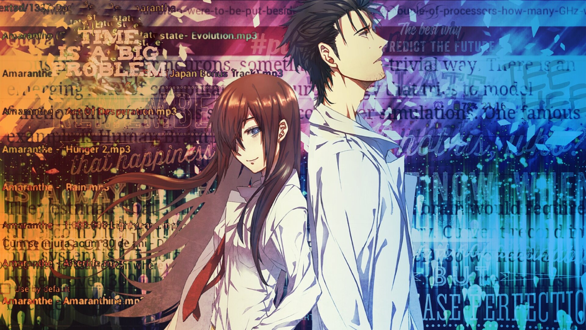 Free Download Kurisu Makise Wallpaper Id - Okabe And Kurisu Mobile - HD Wallpaper 