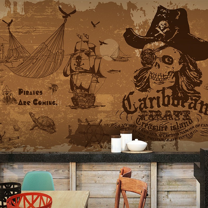 Wallpaper Sketsa - Carta Da Parati Pirati - HD Wallpaper 