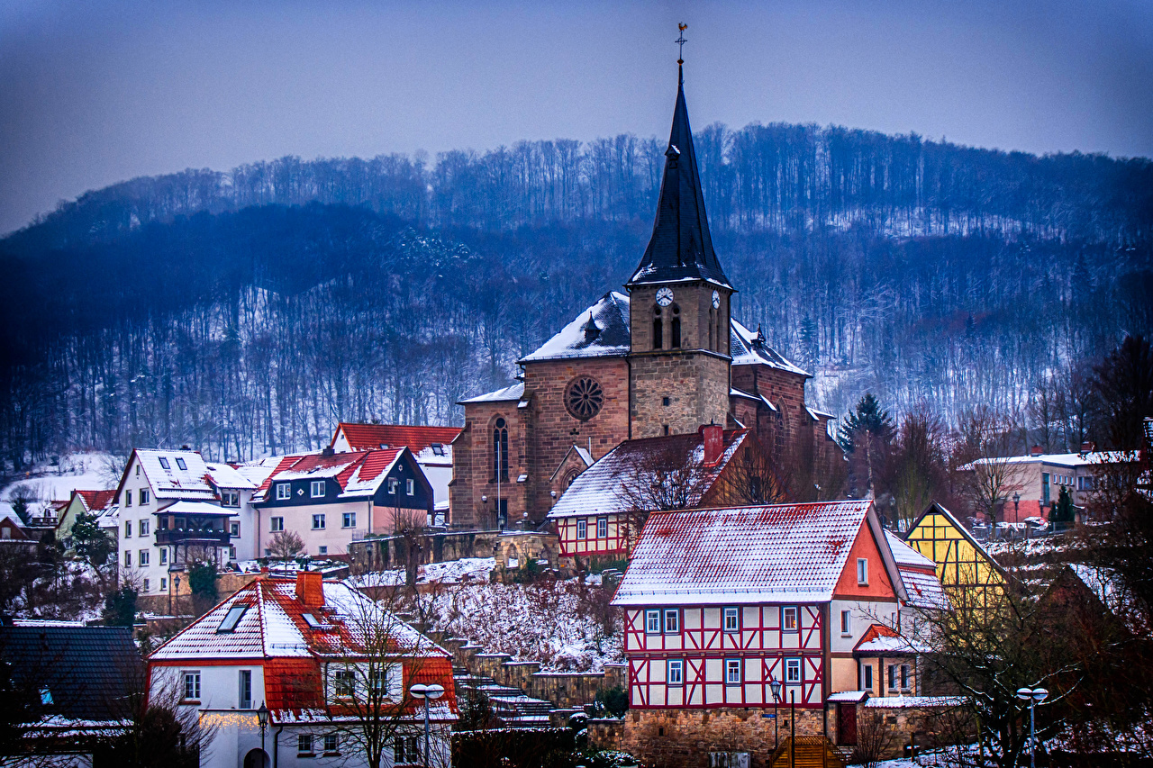 Thuringia Winter - HD Wallpaper 