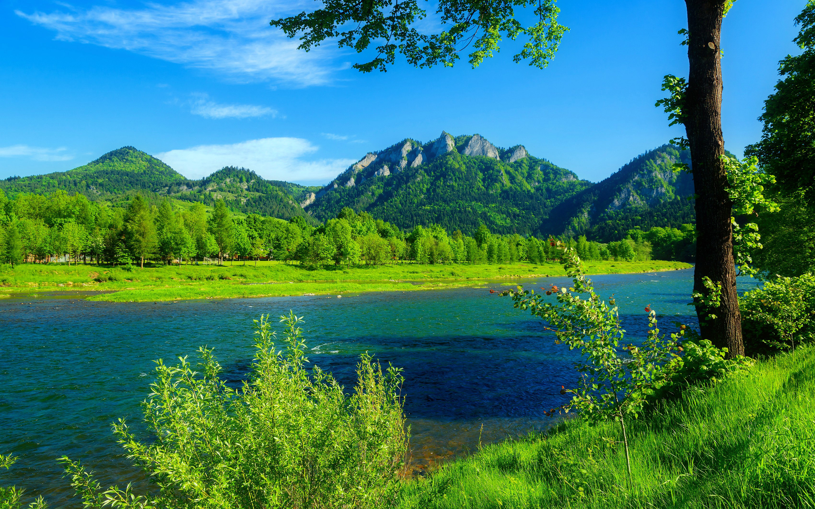 Green Grass And Rivers - 3400x2125 Wallpaper Green Grass And Rivers - 3400x2125 Wallpaper