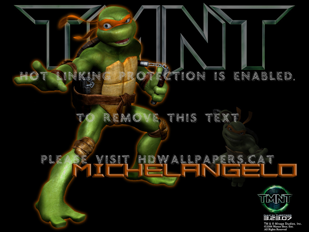 Tmnt Michelangelo Wallpaper Pizza Movies - Action Figure - HD Wallpaper 