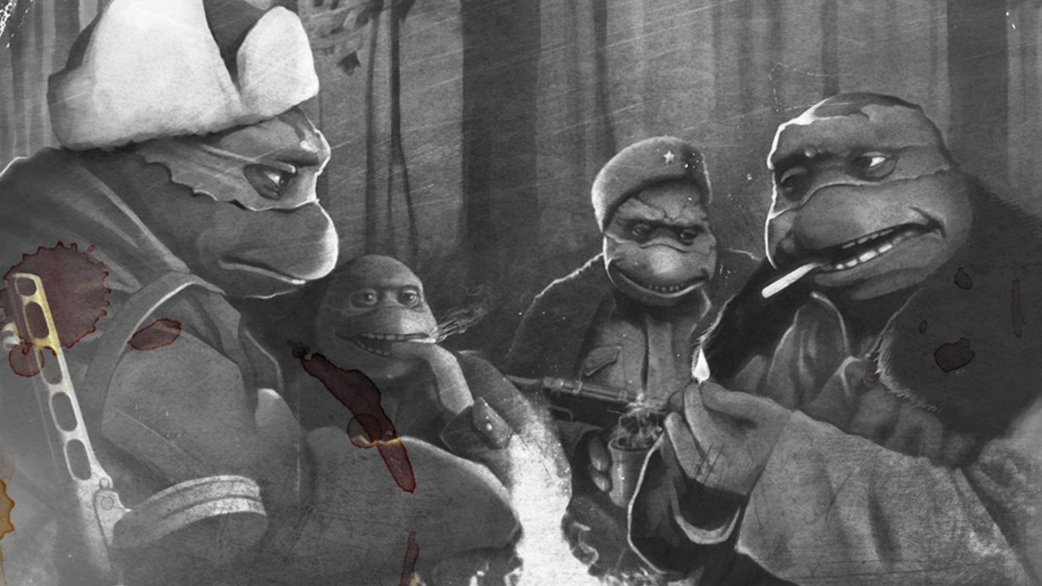 Teenage Mutant Ninja Turtles Michelangelo Donatello - Soviet Ninja Turtles - HD Wallpaper 
