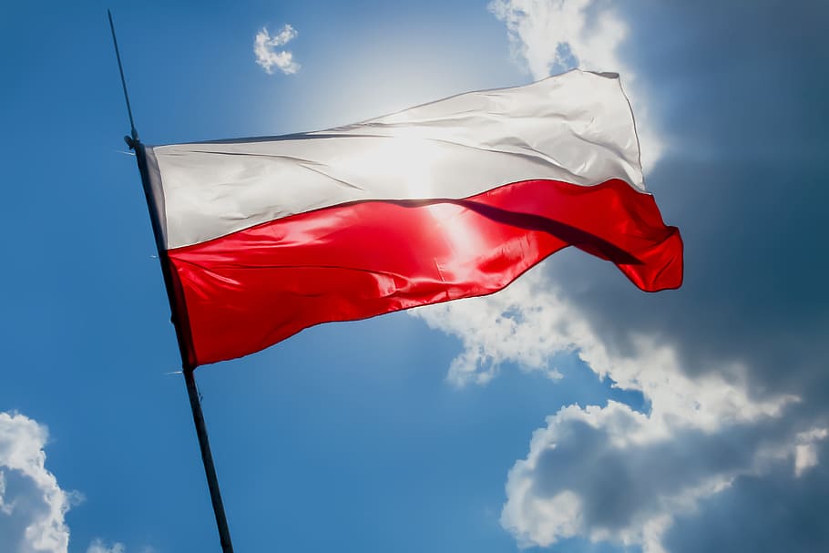 Flag Of Poland, Polish Flag, Polska, Red, White, Blue, - Poland's Flag - HD Wallpaper 