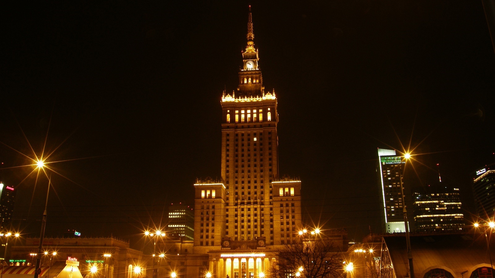 Warsaw Palace Cultural Beauty Poland Hd Desktop Wallpaper - Palace Of Culture And Science - HD Wallpaper 