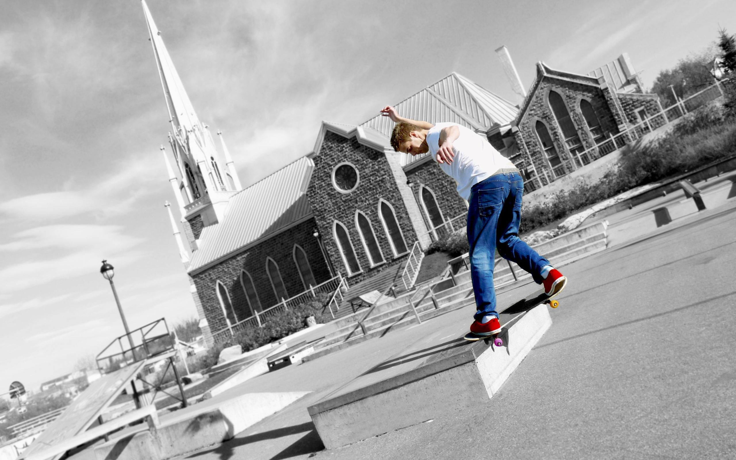 Skate Photo Free Download By Alfons Blumire - Supreme Skateboarding Wallpaper Pc Hd - HD Wallpaper 