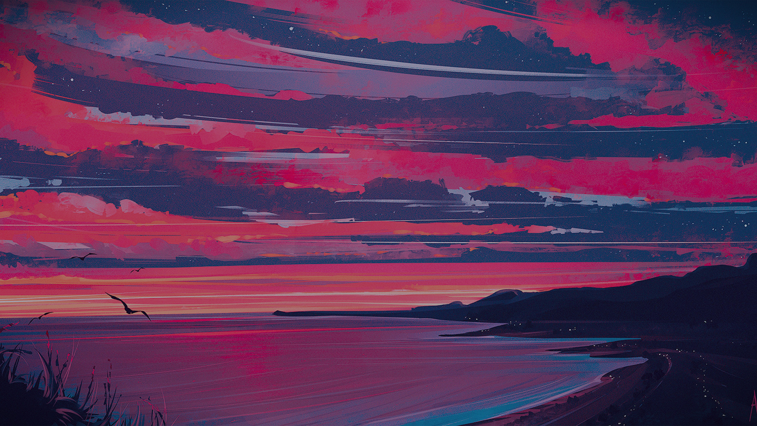 Warm Sunset - HD Wallpaper 