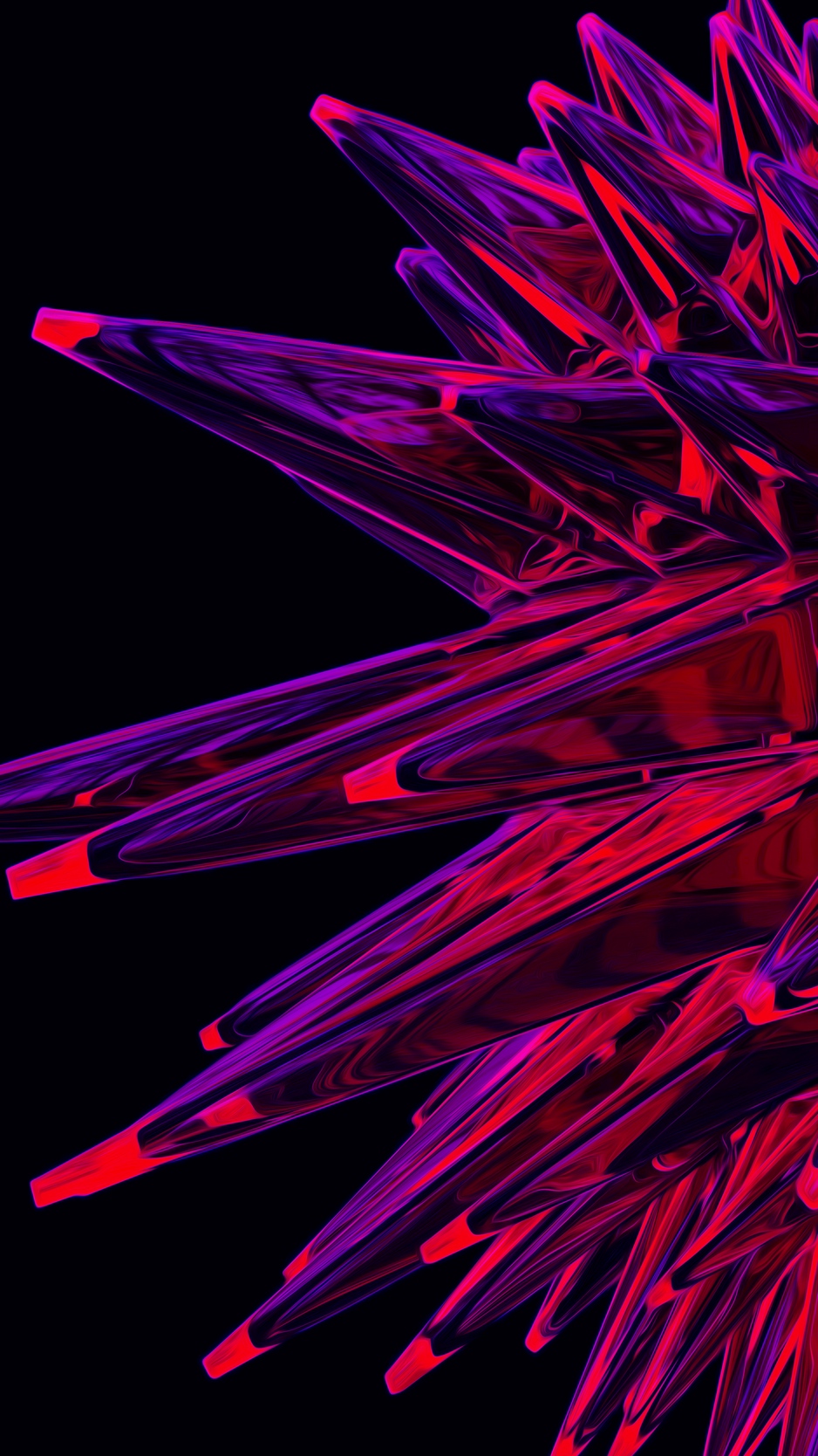 Wallpaper Structure, Crystal, Spiny, Sharp, Red, Purple - Red And Purple Backgrounds - HD Wallpaper 