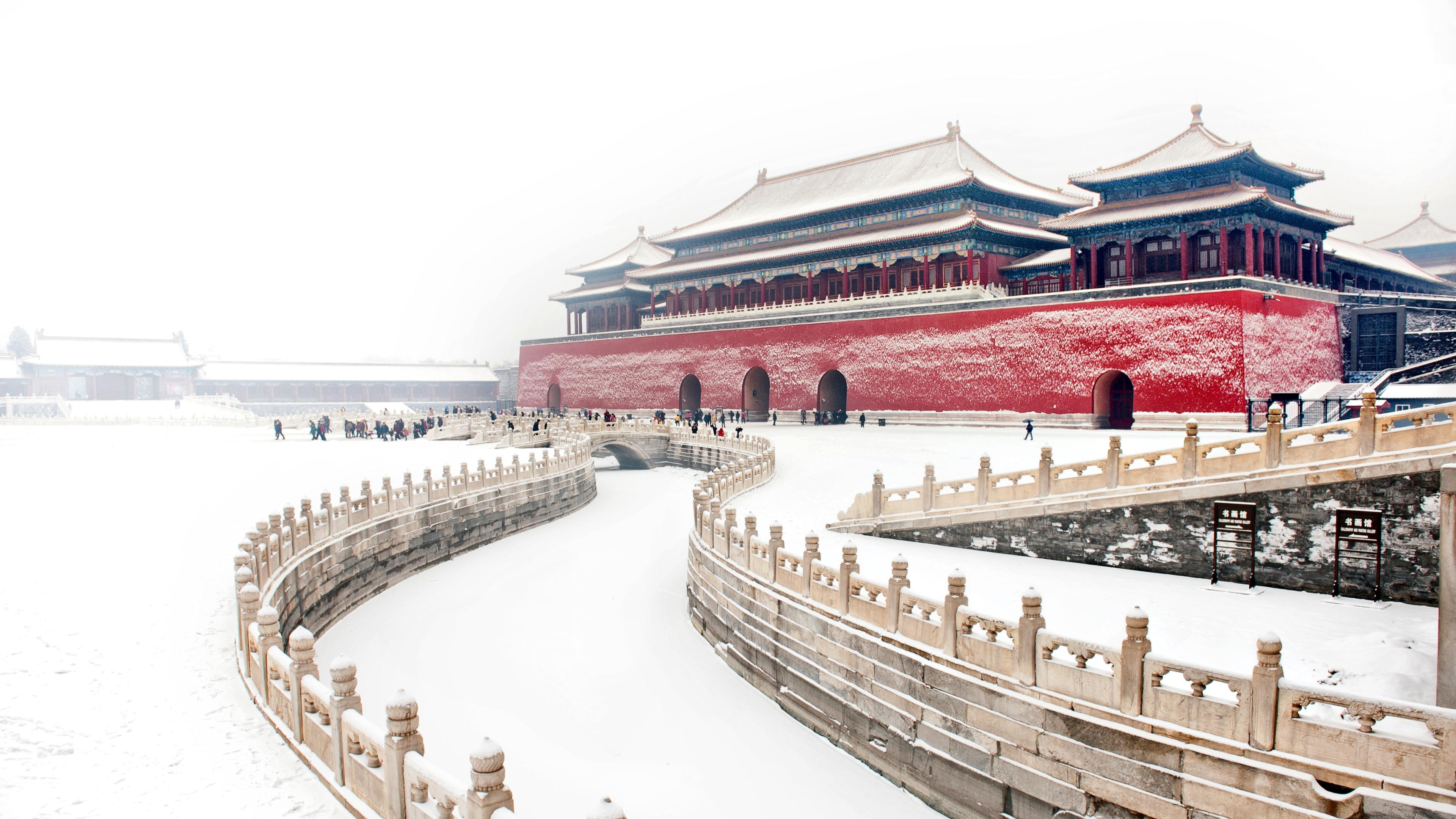 Winter Forbidden City - HD Wallpaper 