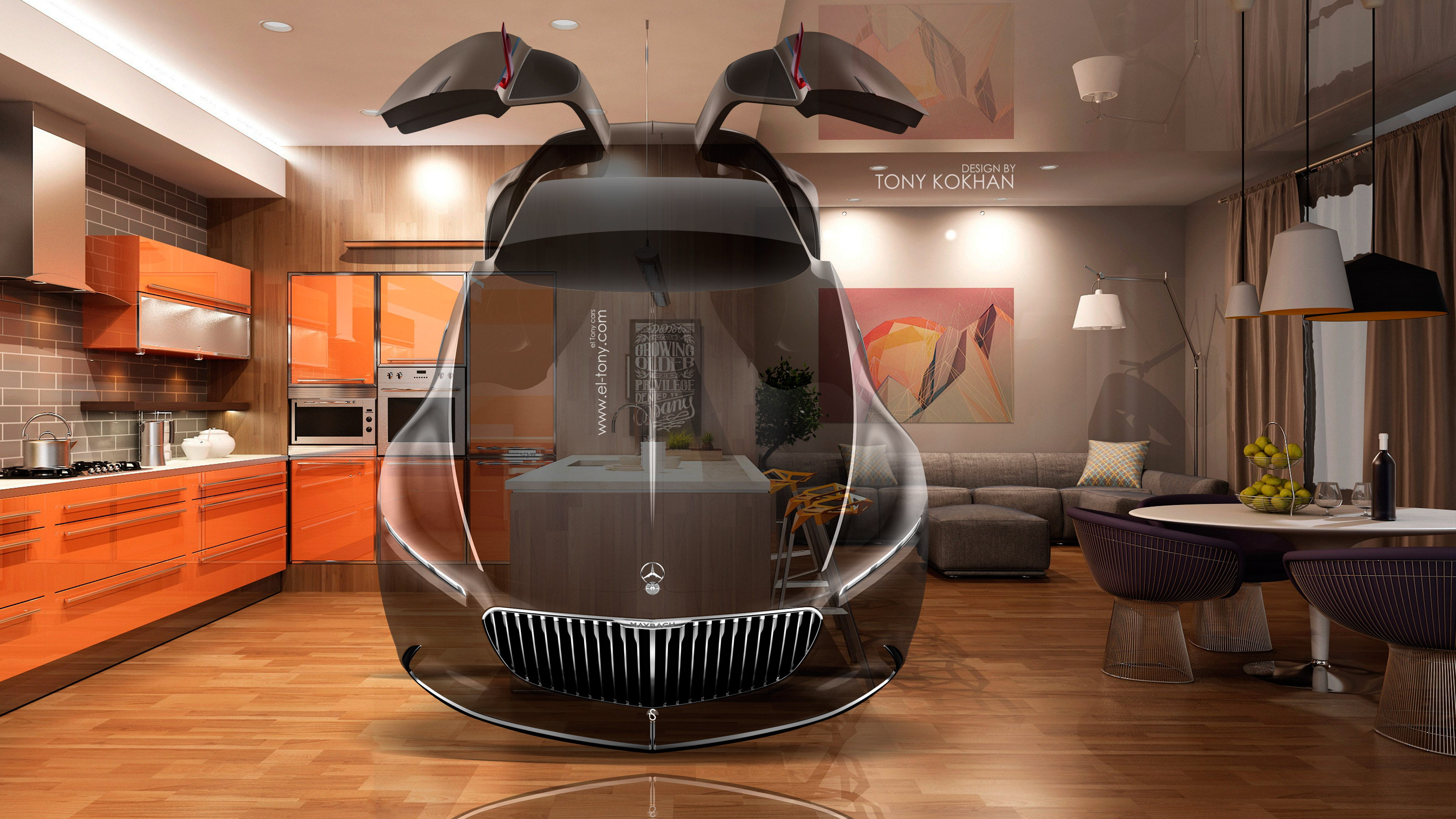 Mercedes Vision Maybach Doors - HD Wallpaper 