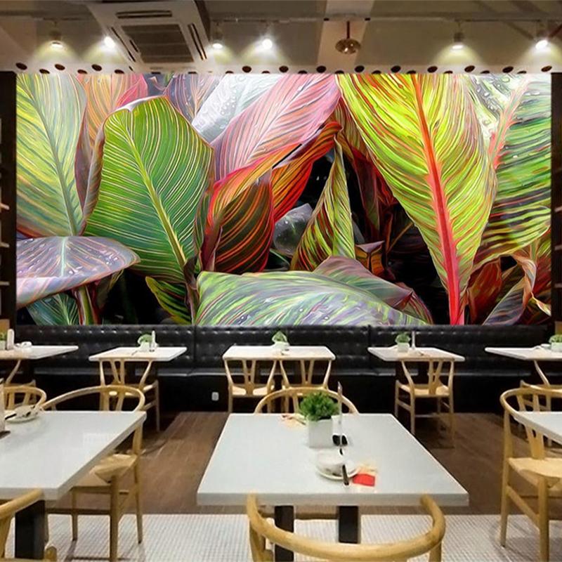Arte En Murales Hojas - HD Wallpaper 