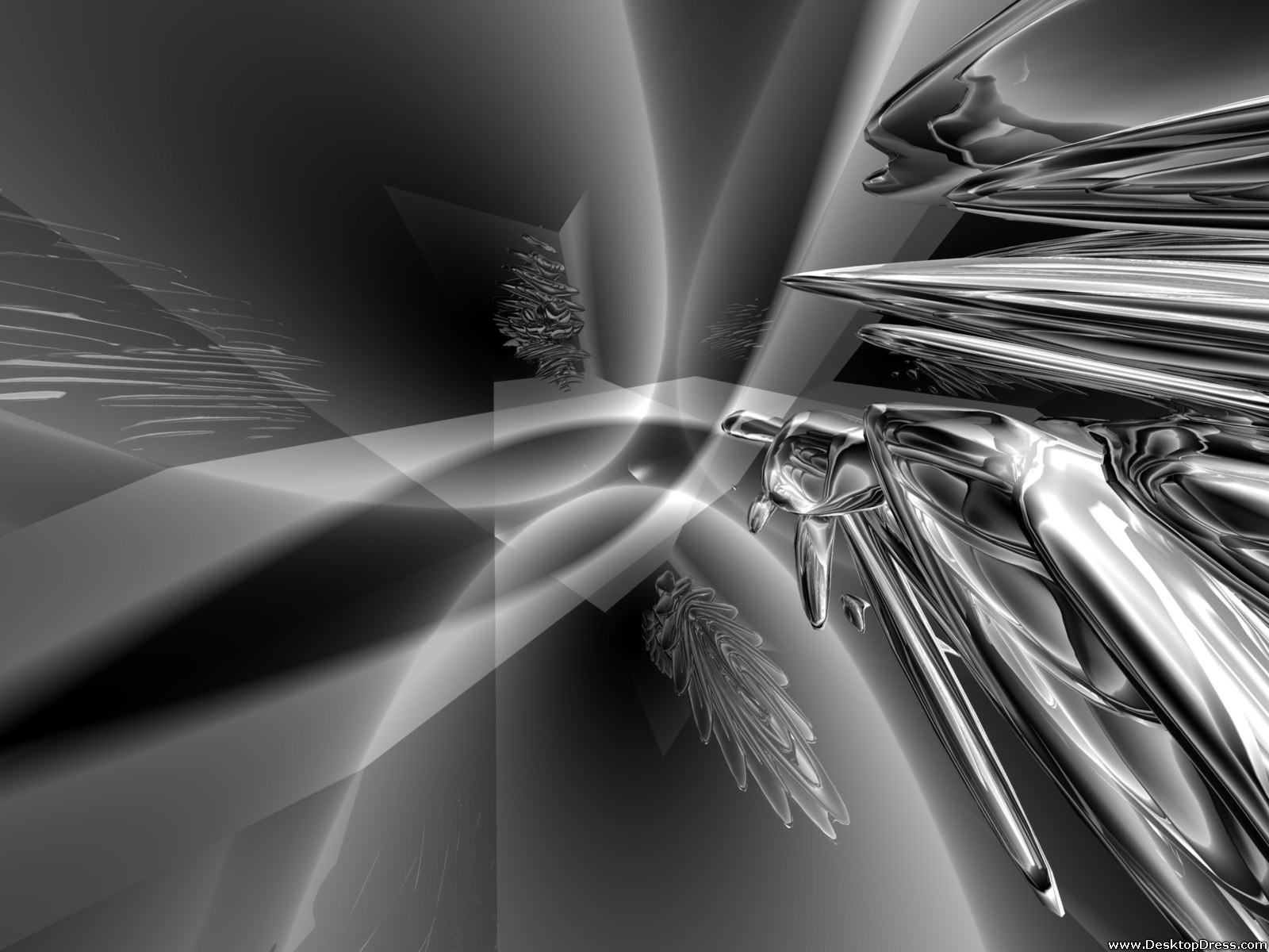 Gray Liquid - 3d Backgrounds - HD Wallpaper 