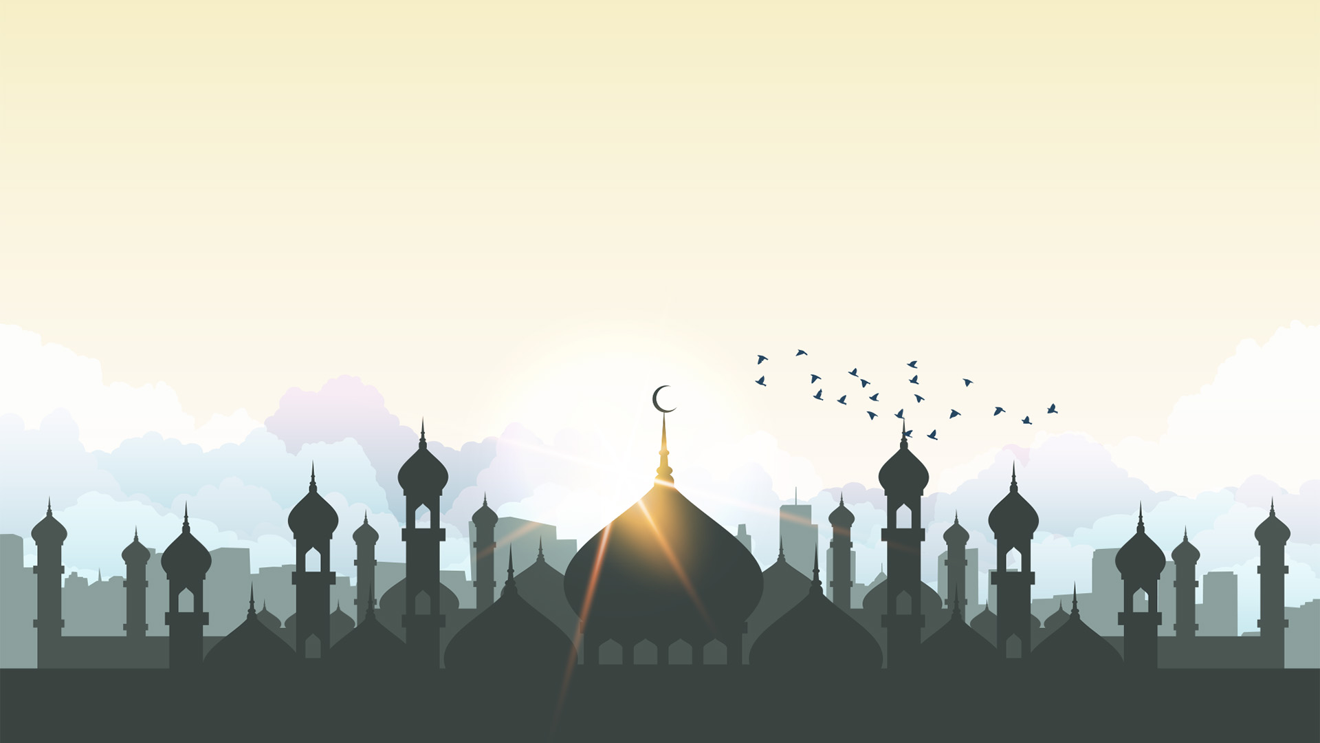 Mosque Ppt Backgrounds - Shab E Barat Mubarak 2019 - HD Wallpaper 