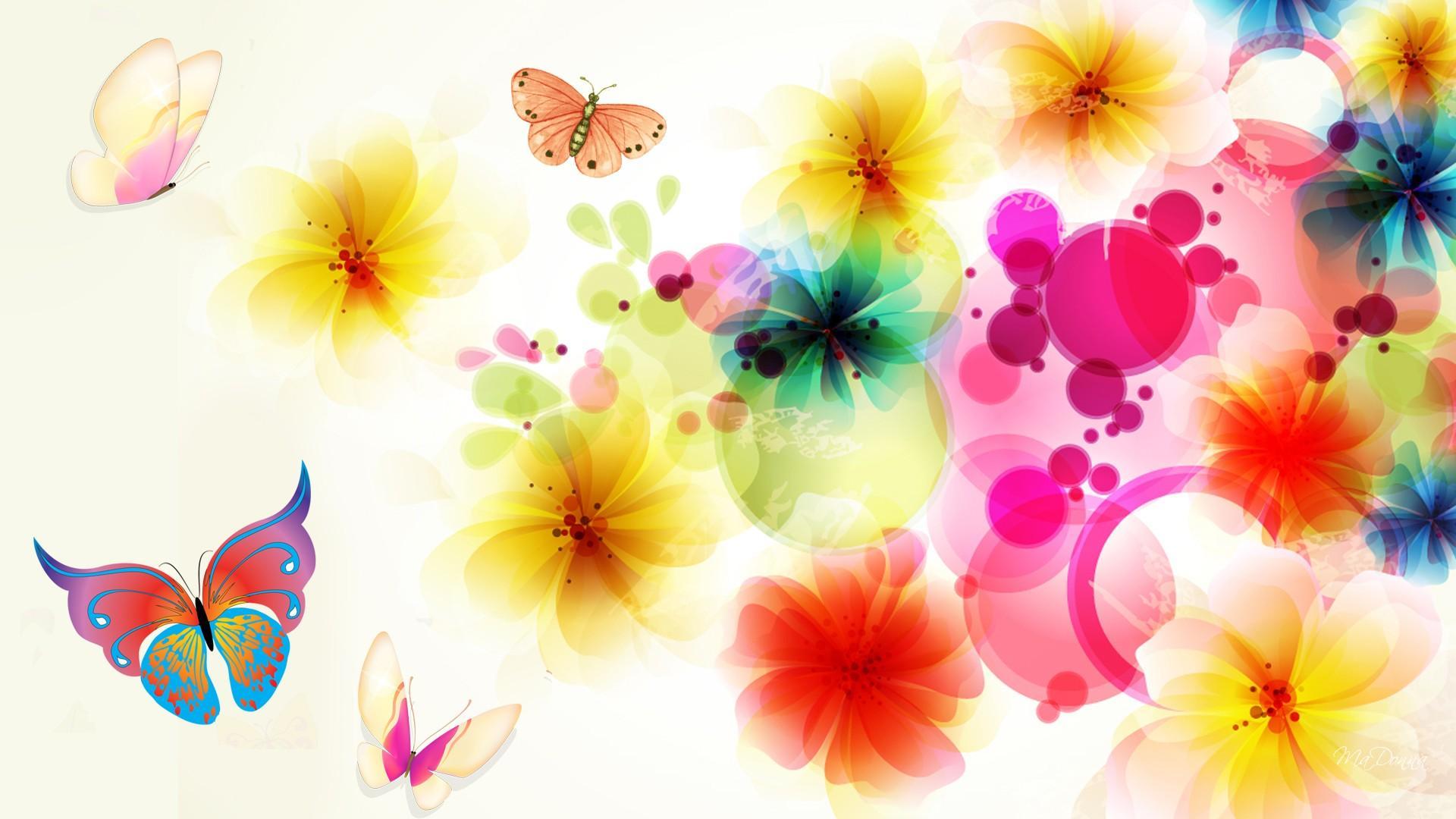 Exotic Floral Abstract - Floral Background Hd Free - 1920x1080 Wallpaper -  