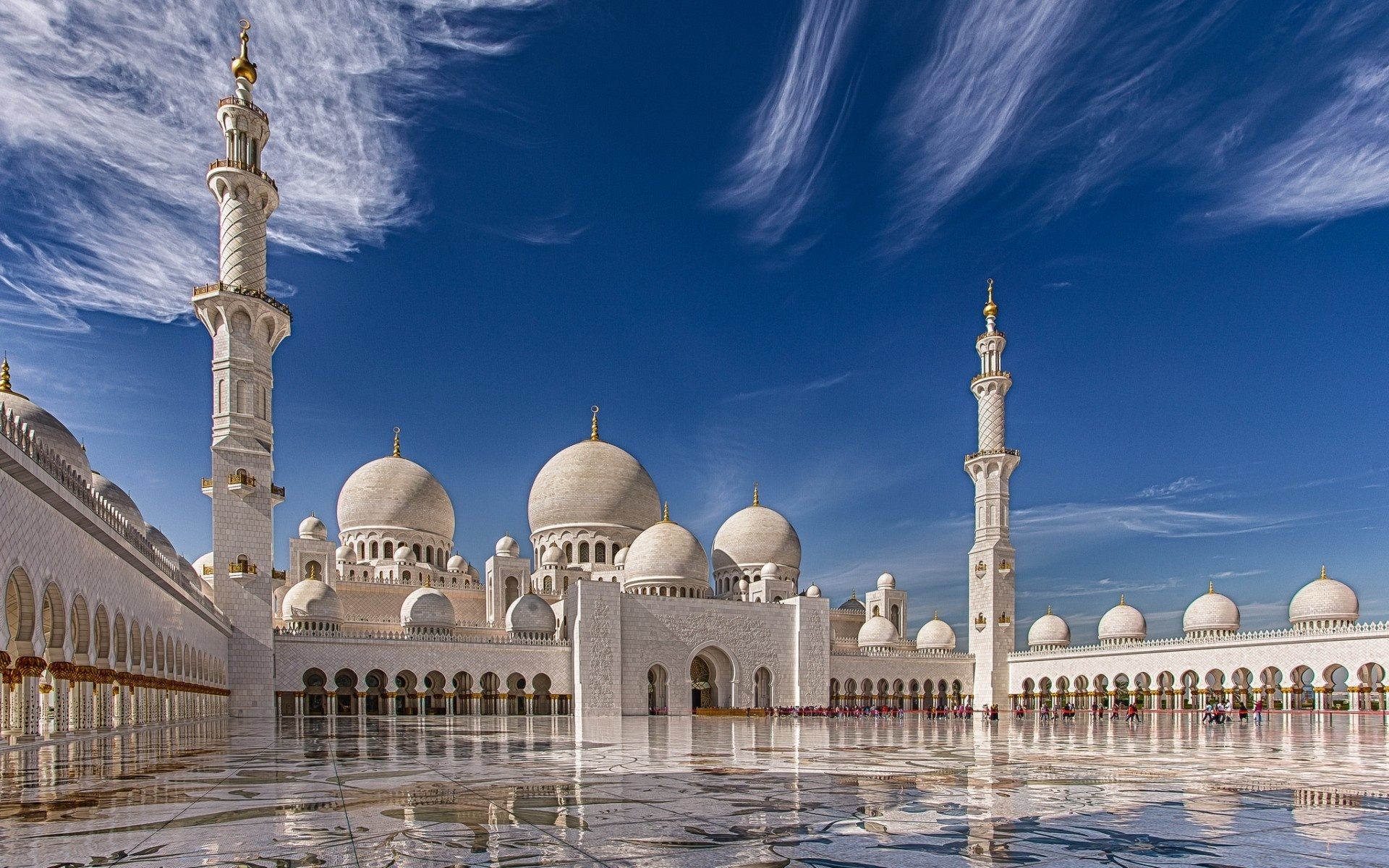 Beautiful Mosque Wallpaper Hd Free Download For Desktop - Sheikh Zayed Mosque - HD Wallpaper 