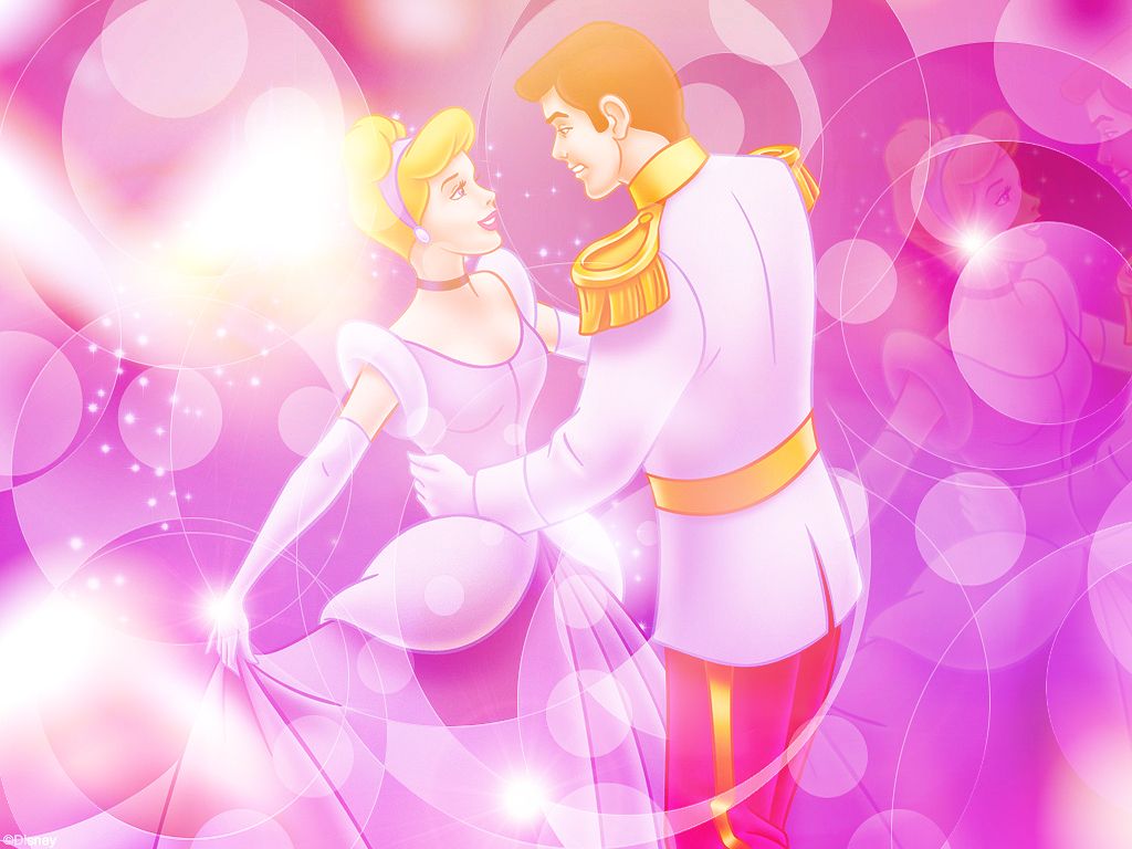 Cinderella And Prince Charming Love - HD Wallpaper 