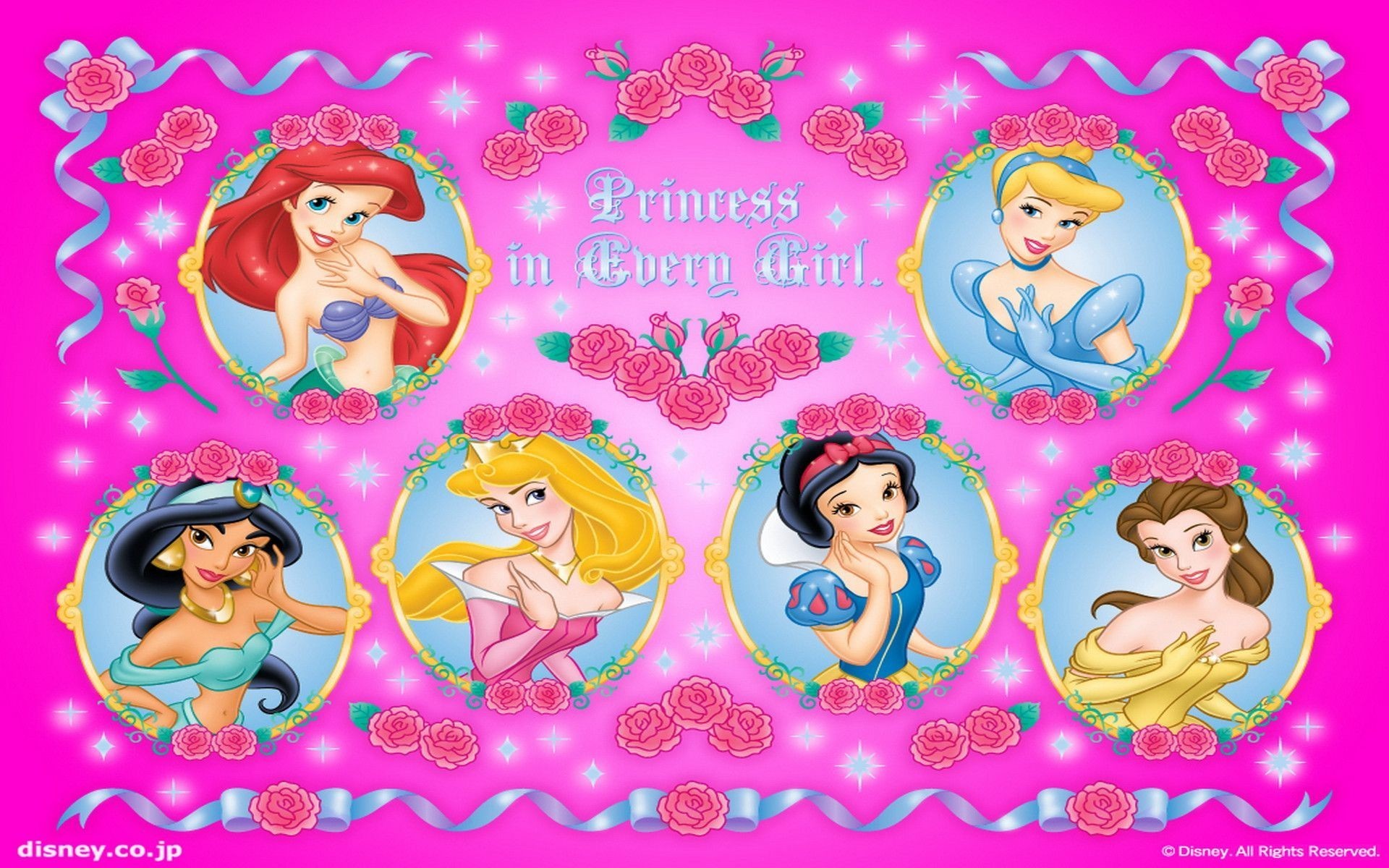 Disney Princess Background - Cute Prince And Princess - HD Wallpaper 