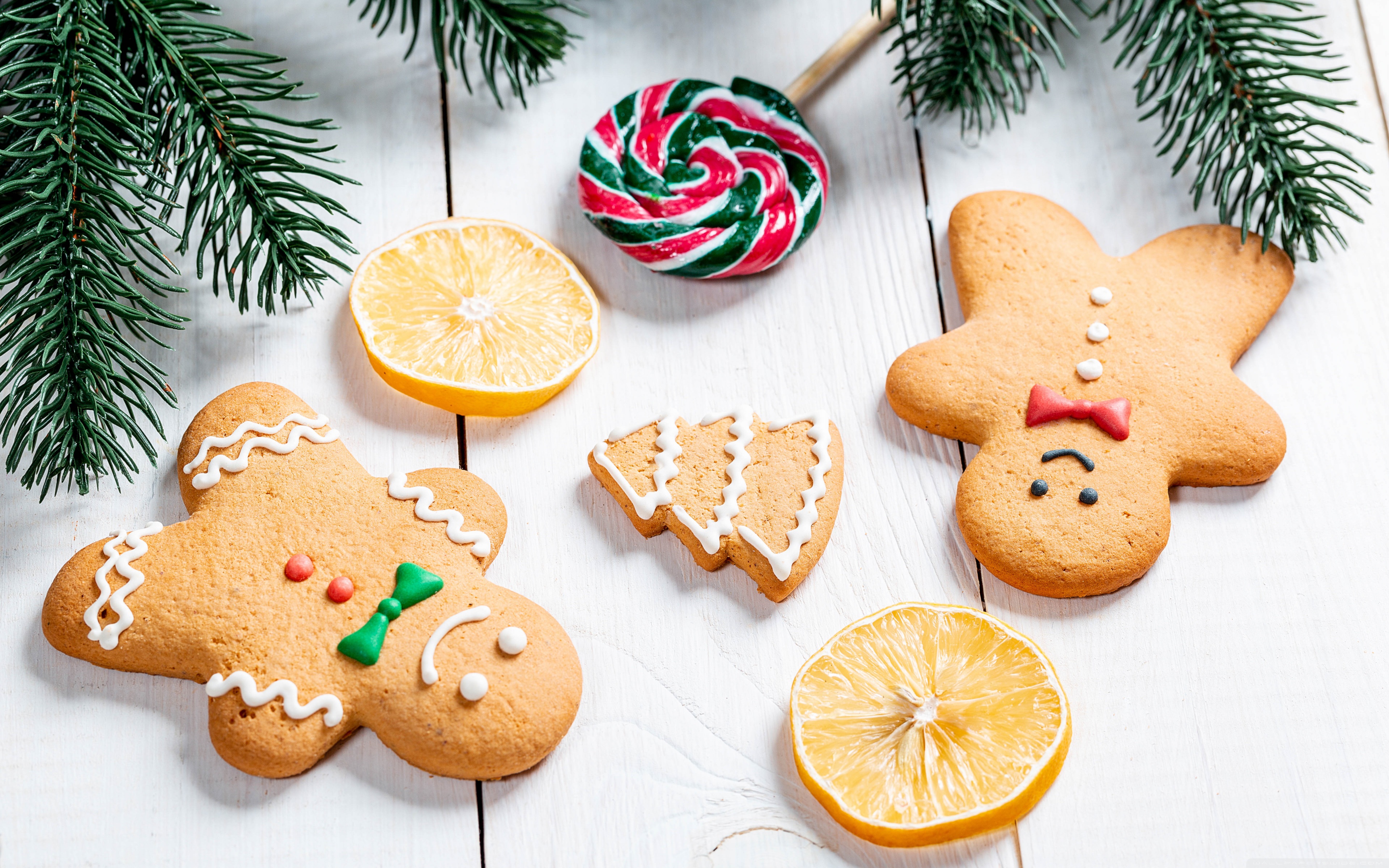 Winter Gingerbread Wallpaper Hd - HD Wallpaper 