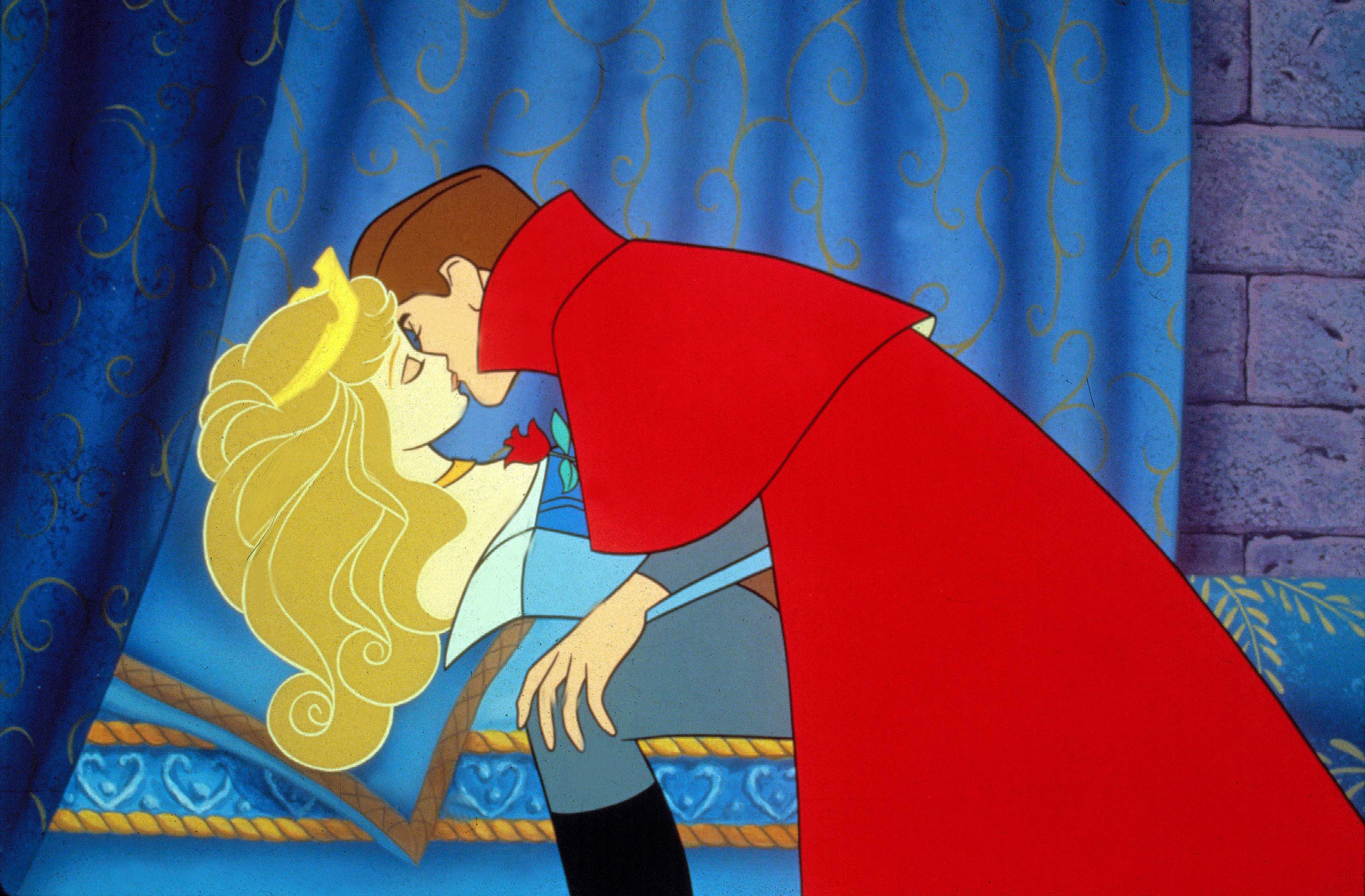 Sleeping Beauty Desktop Wallpaper - Sleeping Beauty 1959 Kiss - HD Wallpaper 