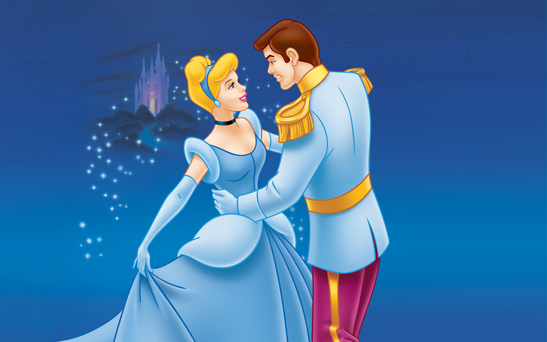 Disney Princess And Prince Cartoon - HD Wallpaper 