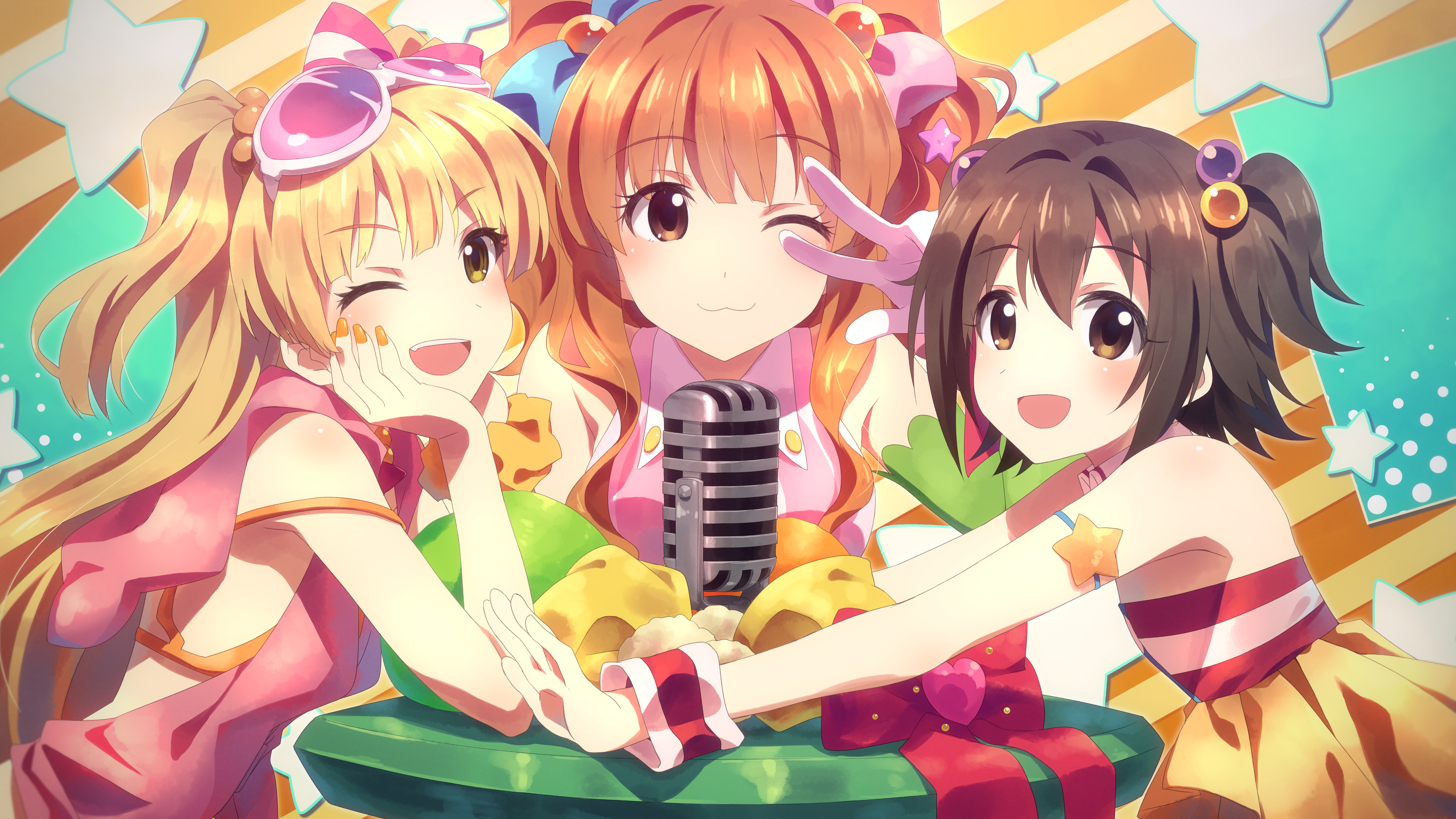 Anime Group Of Girls - HD Wallpaper 