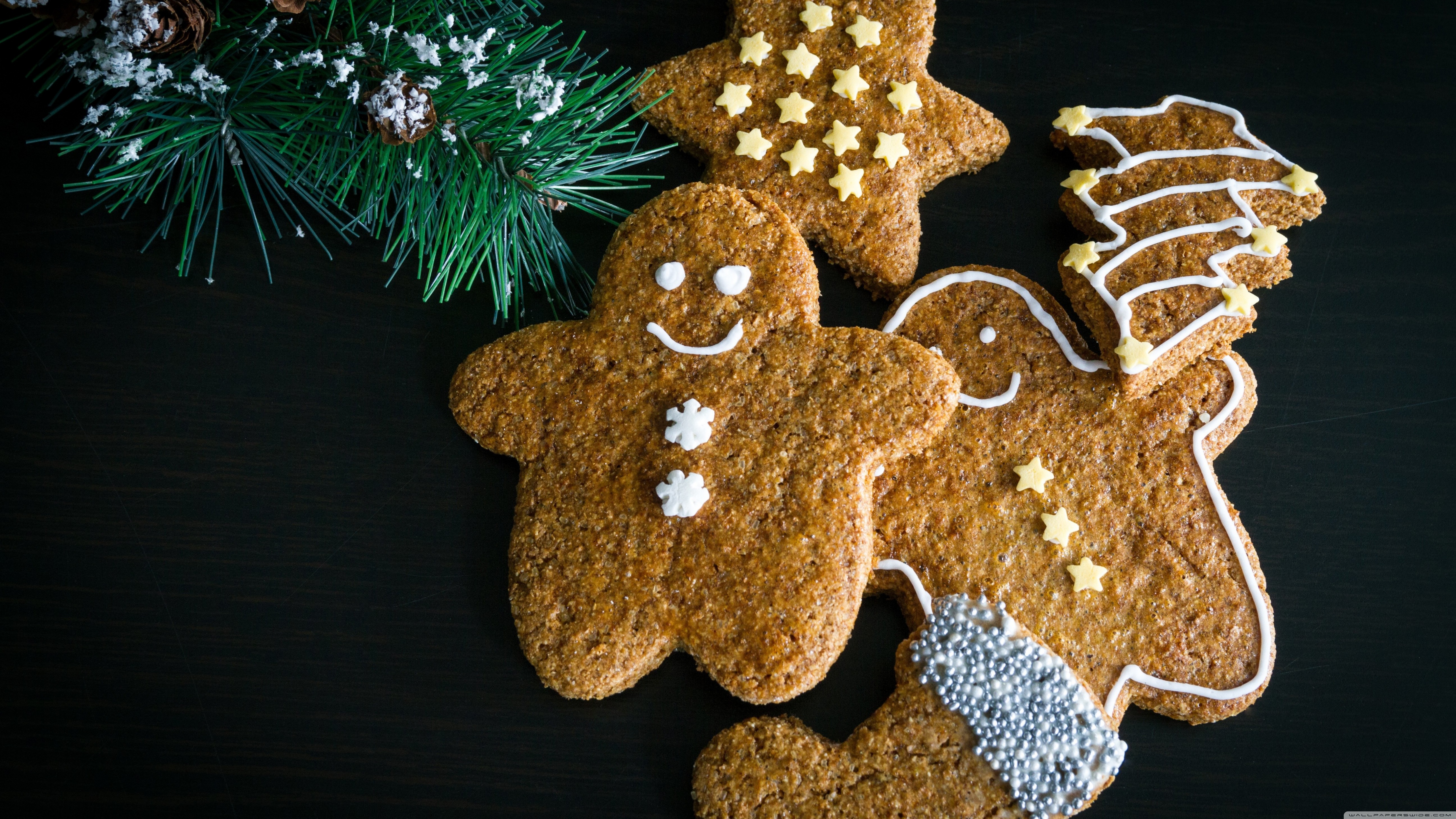 Christmas Cookies And Milk - HD Wallpaper 