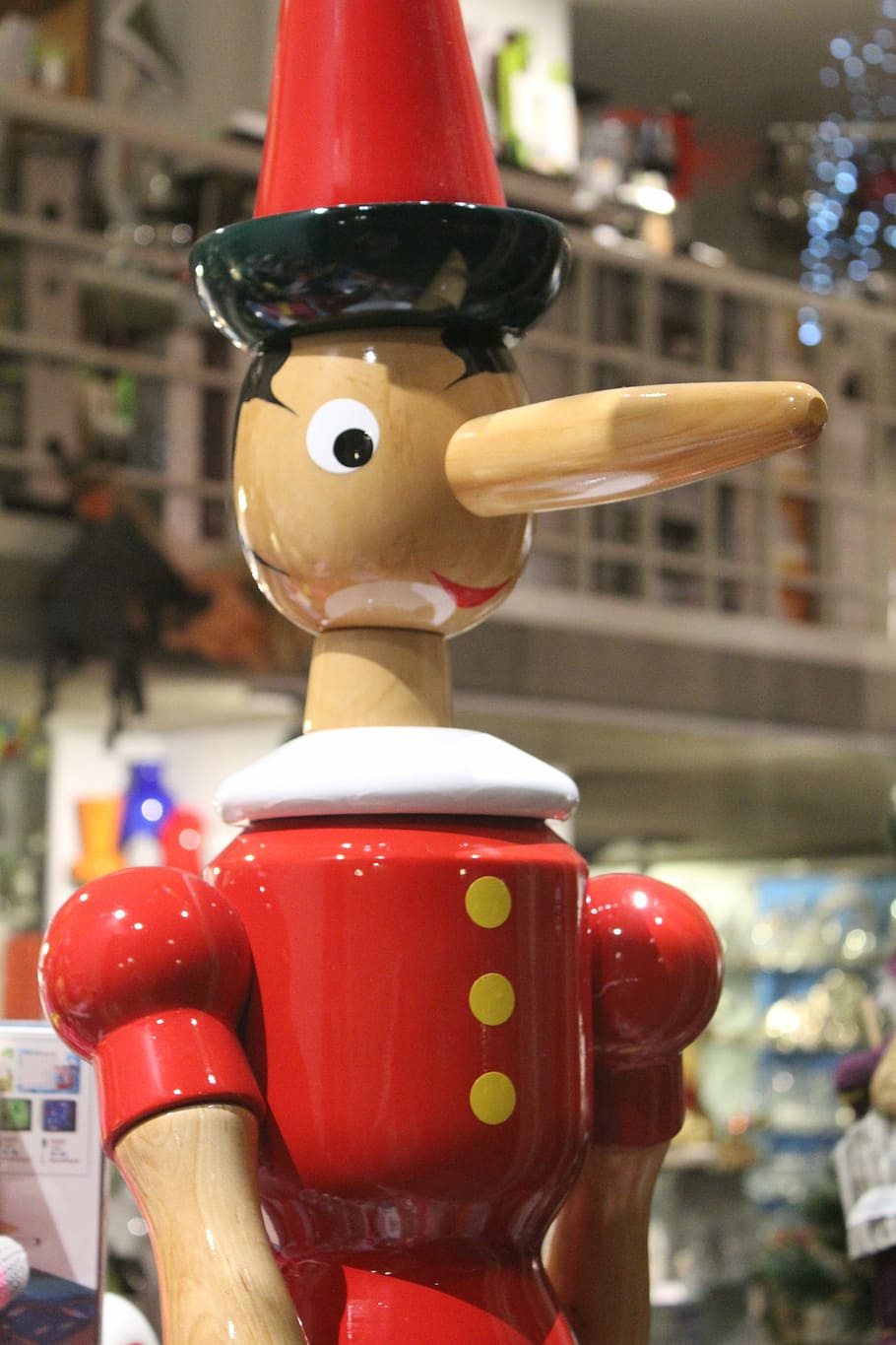 Pinocchio, Puppet, Game, Marionette, Nose, Fable, Red, - Marionettes Pinocchio - HD Wallpaper 