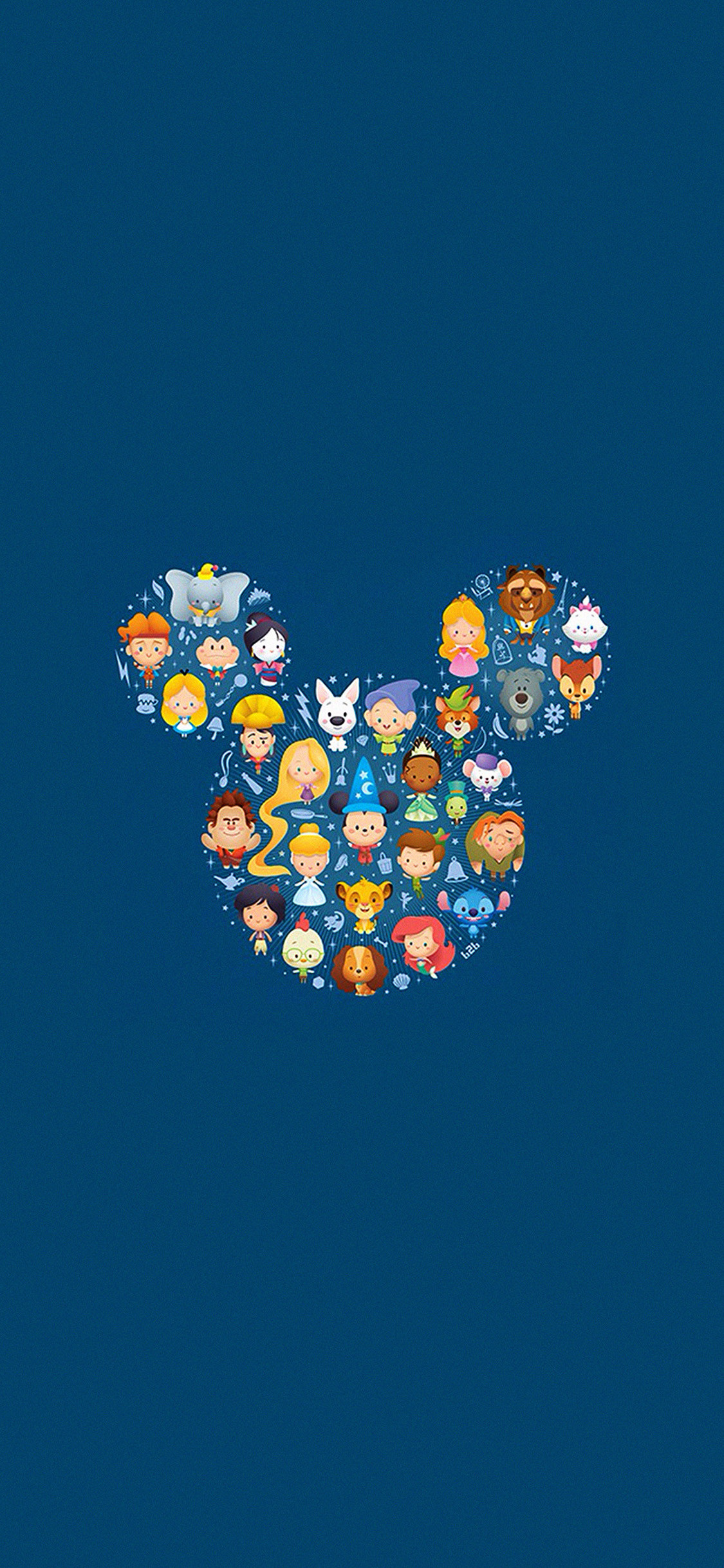 1125x2436, Cute Disney Characters Iphone 8 Wallpaper - Cute Wallpapers For Iphone - HD Wallpaper 
