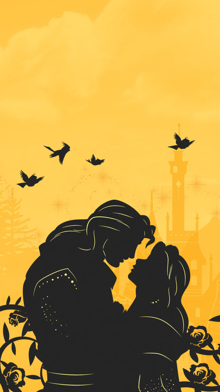 Disney Iphone Wallpaper Beauty And The Beast - HD Wallpaper 