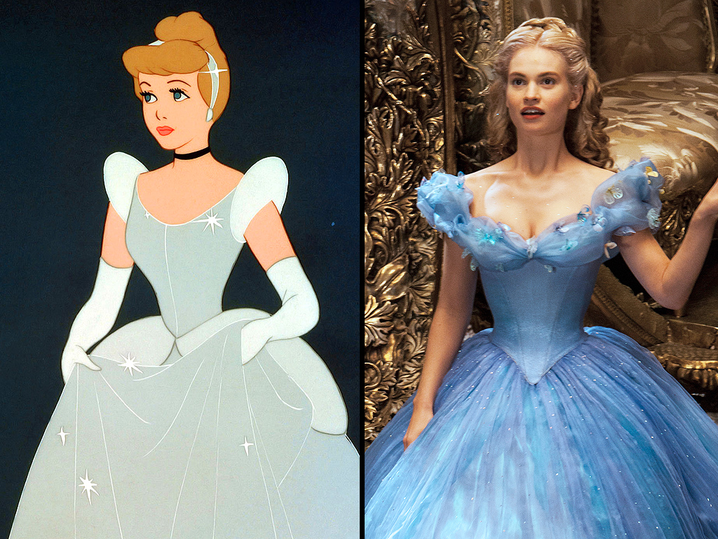 Cinderella Live Action Vs Animated - HD Wallpaper 