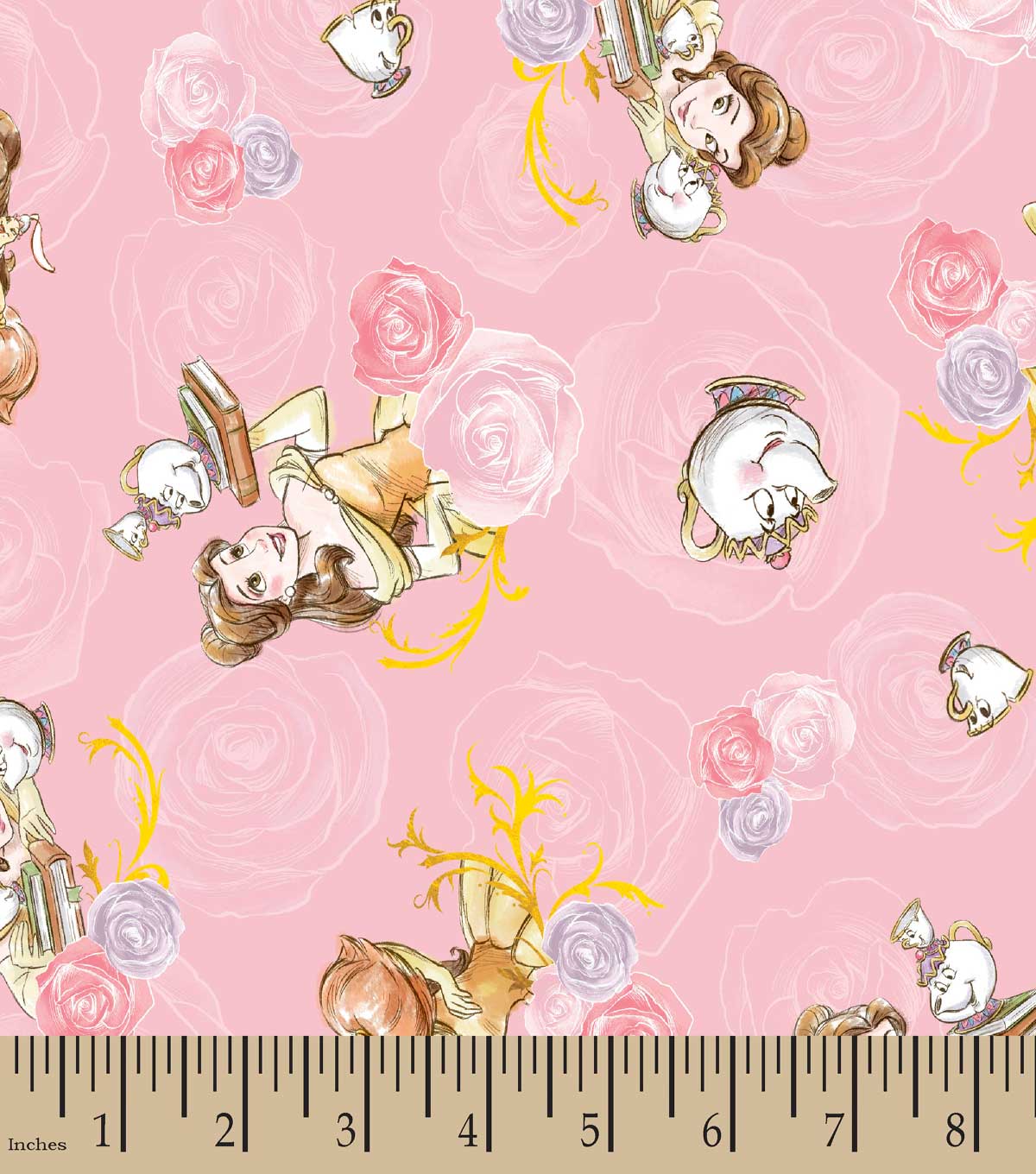 Disney Princess Print Fabric - HD Wallpaper 